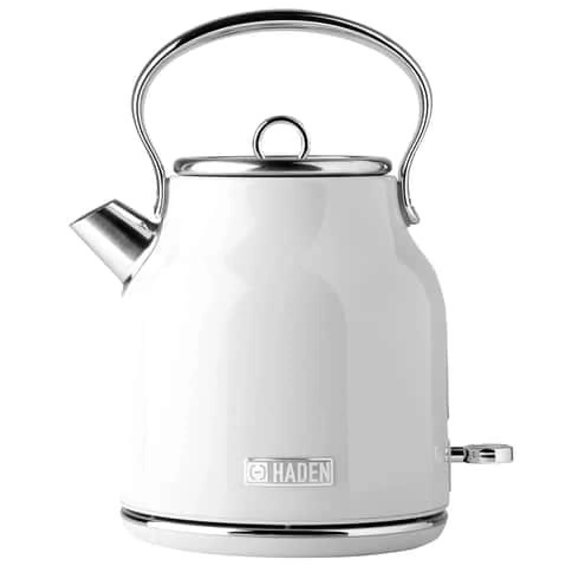 Haden Heritage Ivory Traditional Stainless Steel 1.7 L Electric Tea Kettle