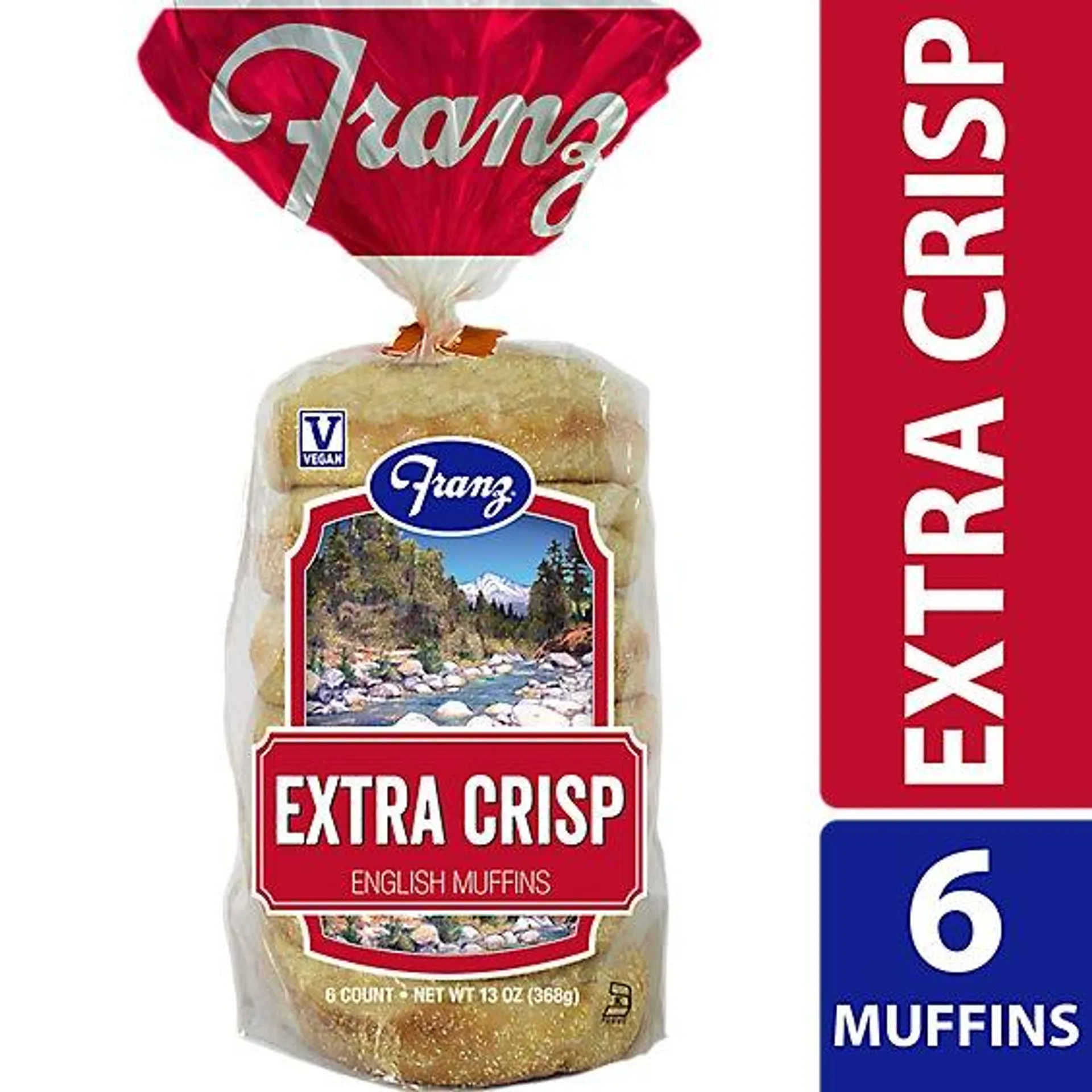 Franz English Muffins Extra Crisp 6 Count - 13 Oz