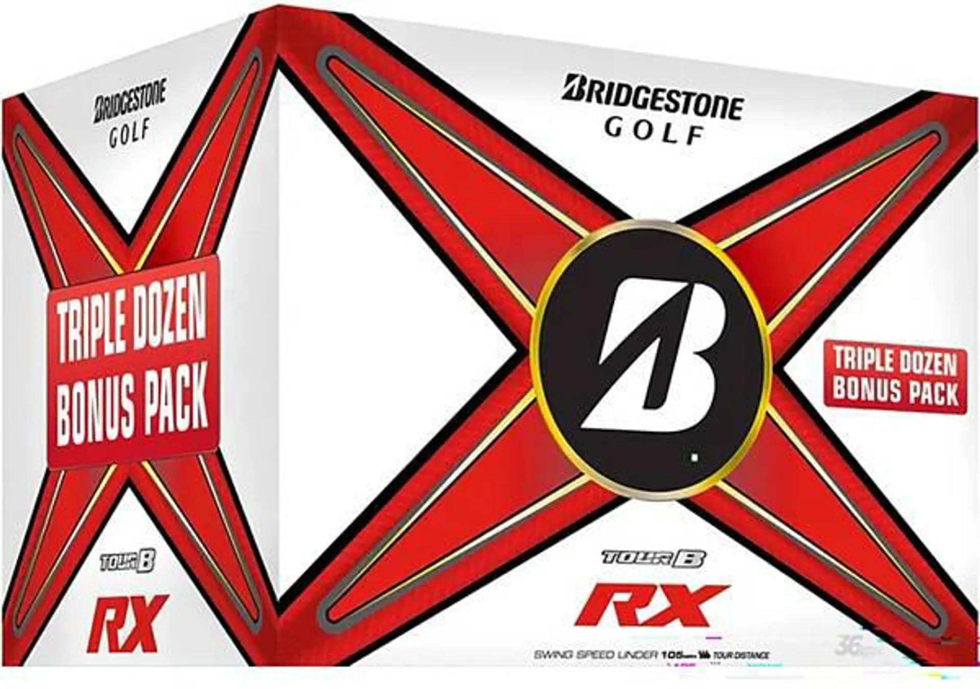 Bridgestone 2024 Tour B RX Golf Balls - 3 Dozen