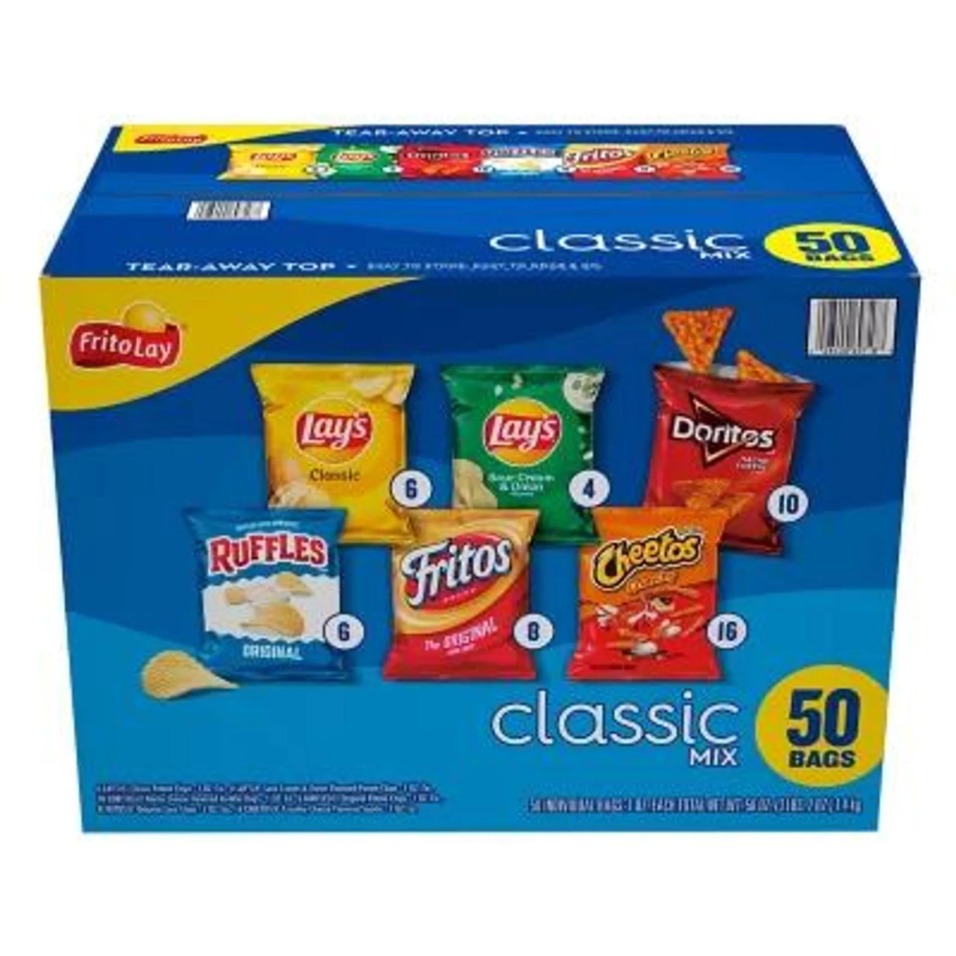 Frito-Lay Classic Mix Variety Pack Chips, 50 pk.