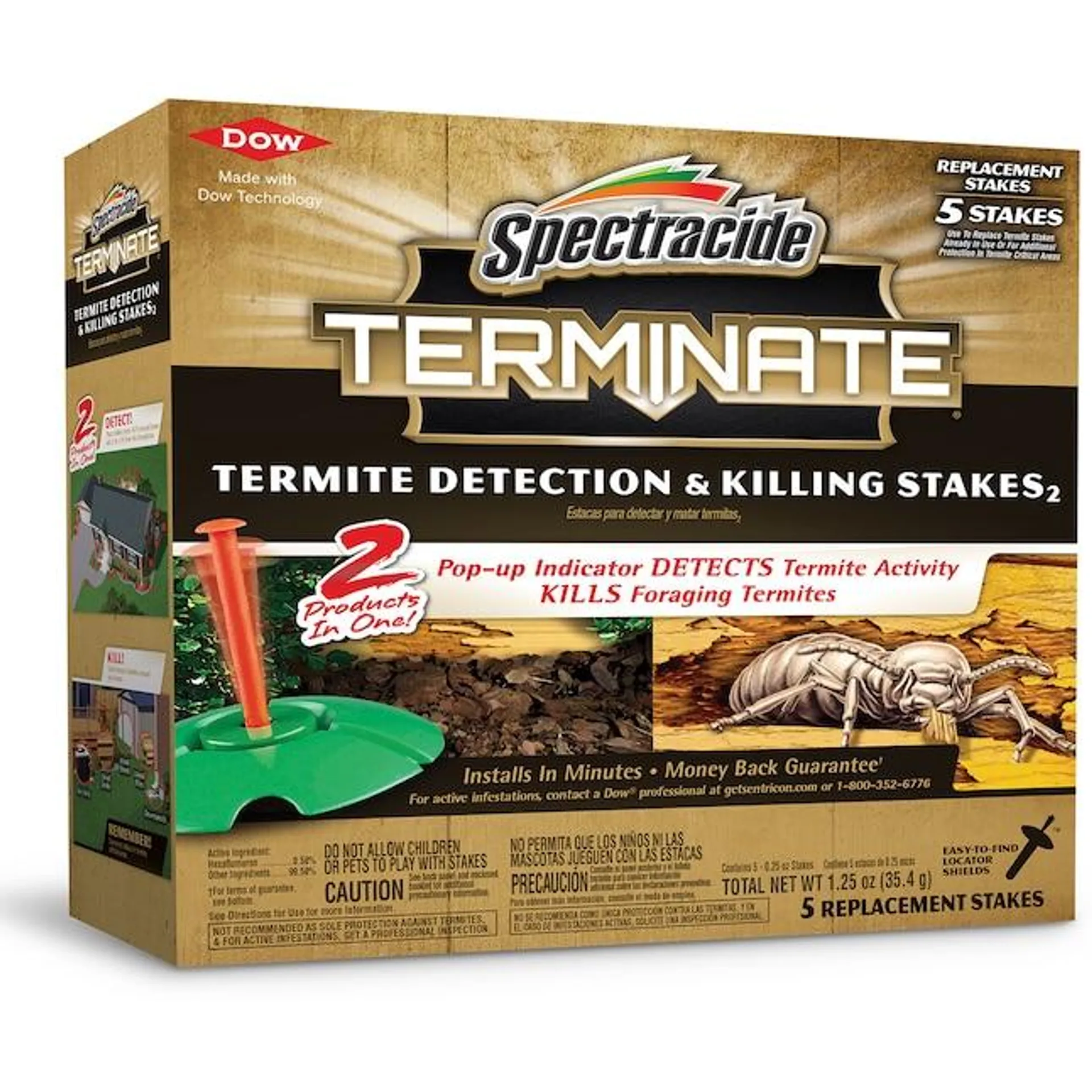 Spectracide 5-Count Terminate Refill Termite Killer Stakes