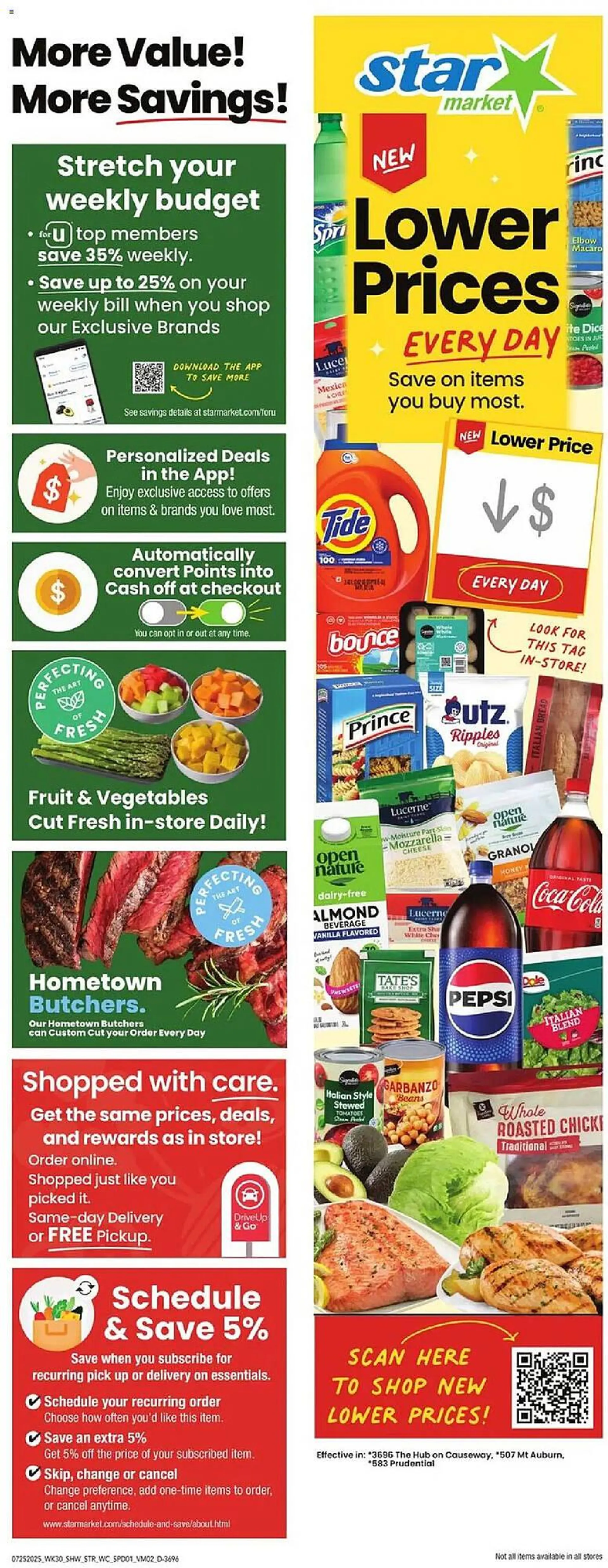 Weekly ad Star Market Weekly Ad from July 25 to August 1 2025 - Page 1