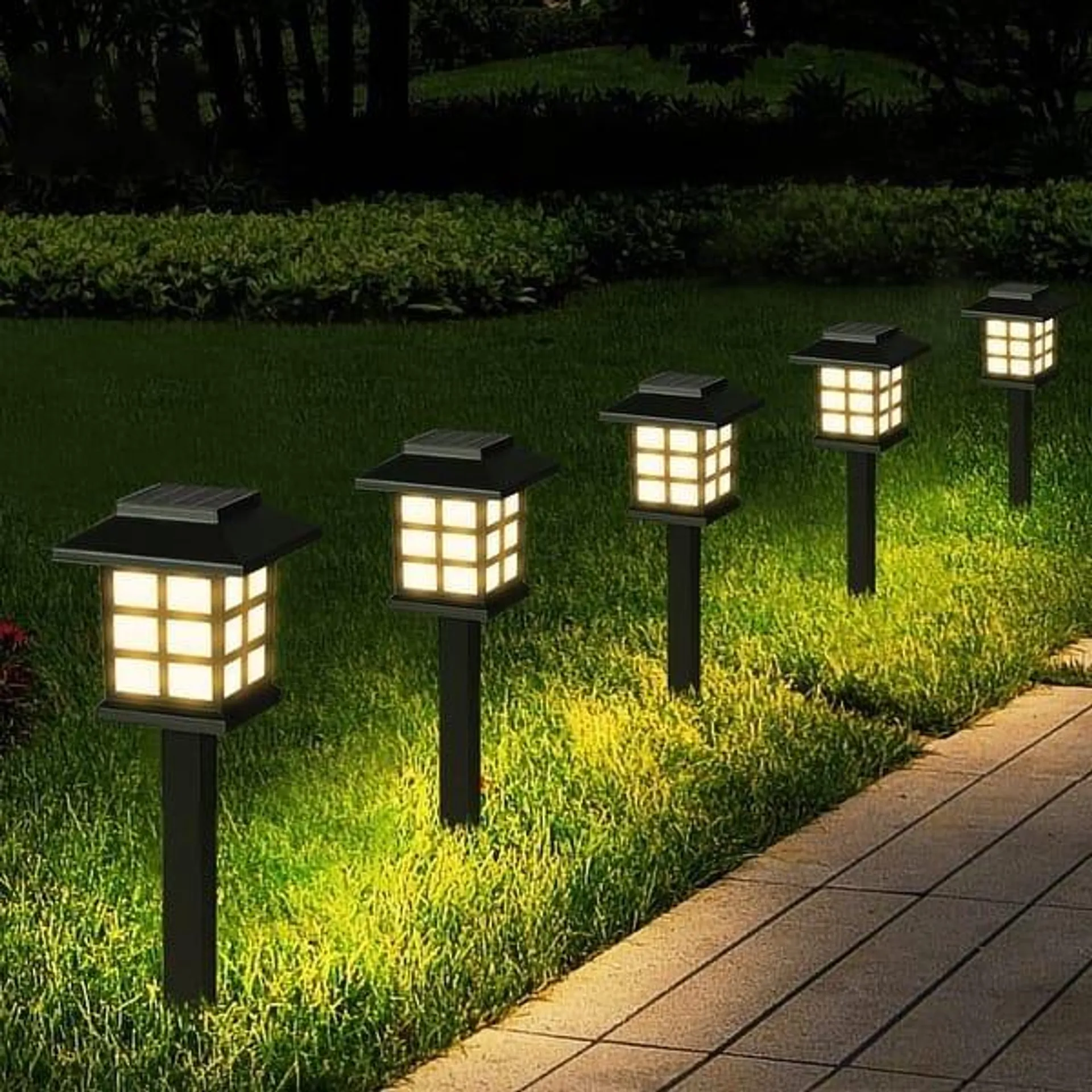 12pcs Garden Waterproof Outdoor Solar Lights for Yard,Landscape,Patio