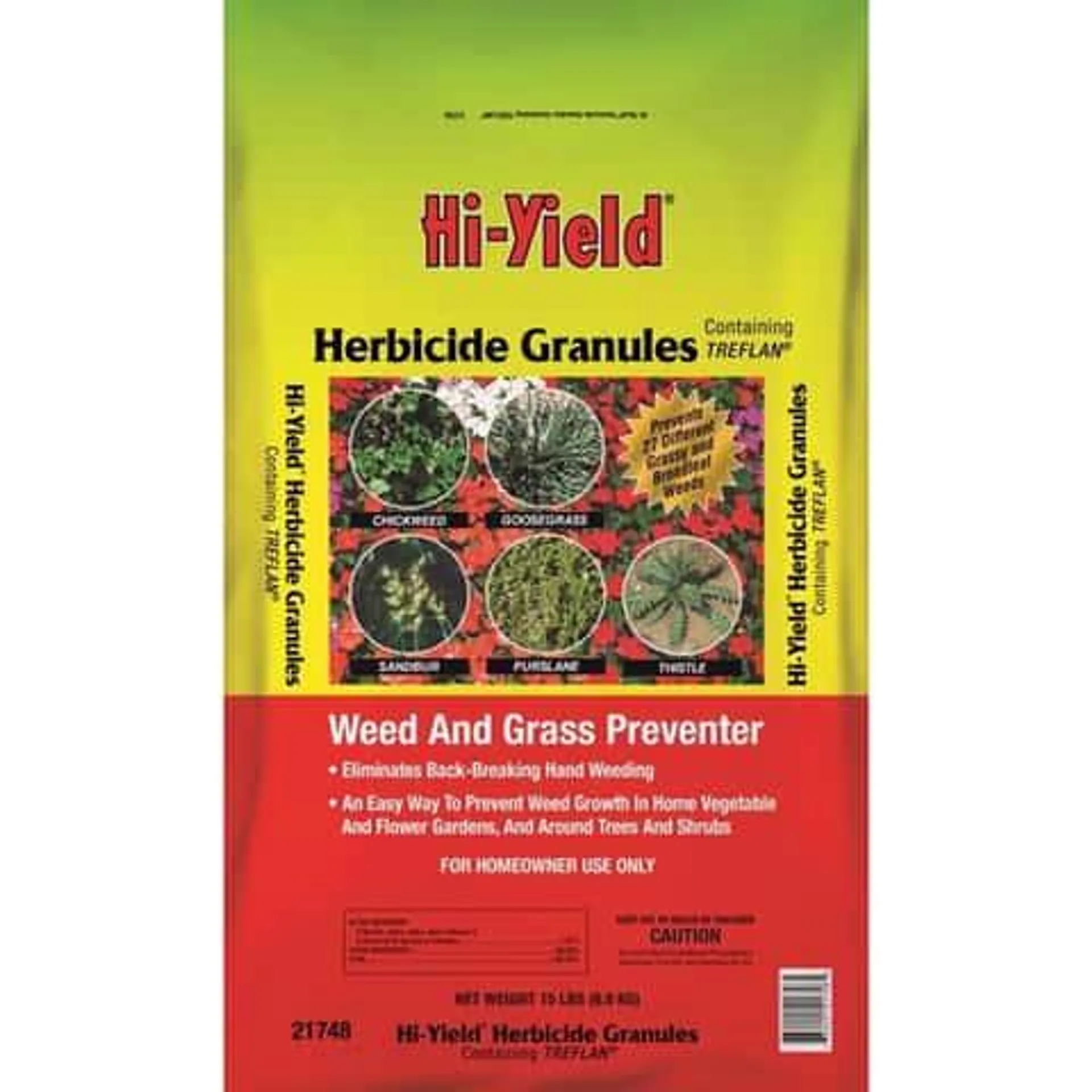 Hi-Yield Weed and Grass Herbicide Granules 15 lb