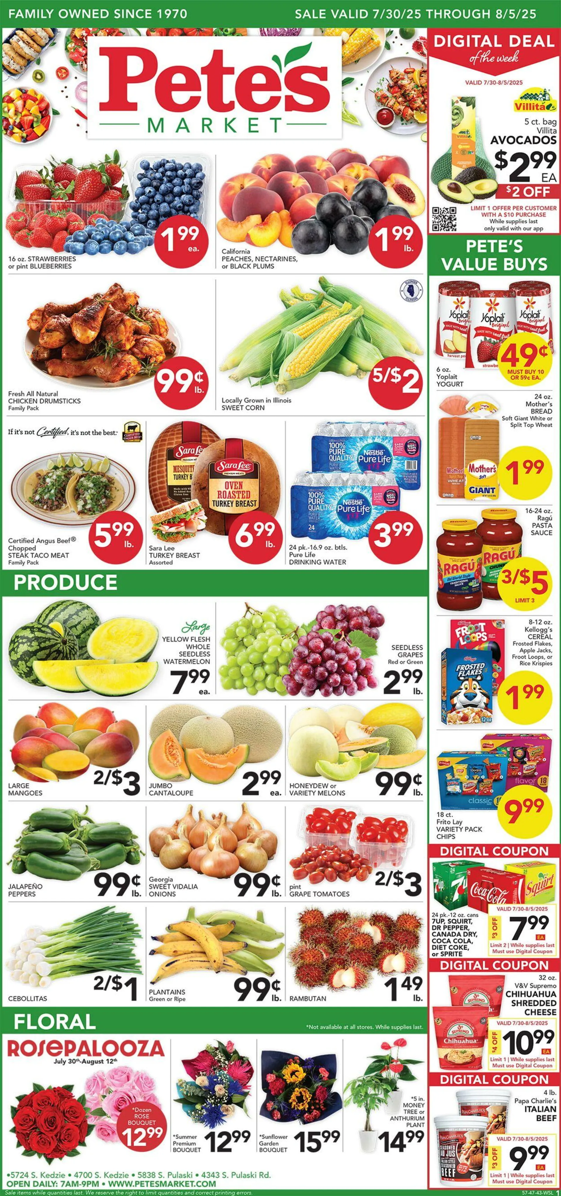 Weekly ad Pete's Fresh Market Current weekly ad from July 23 to July 29 2025 - Page 1
