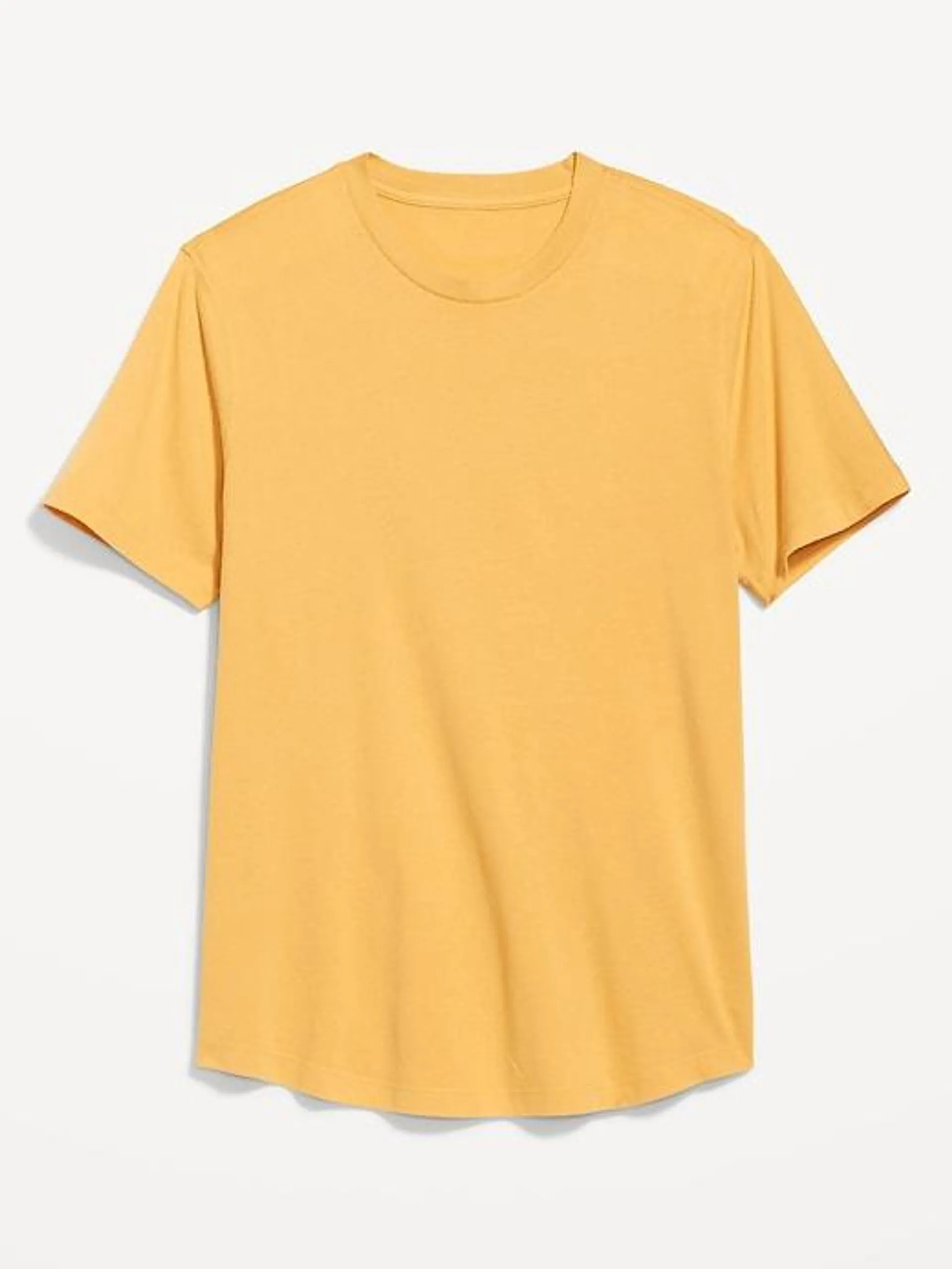 Soft-Washed Curved-Hem T-Shirt for Men
