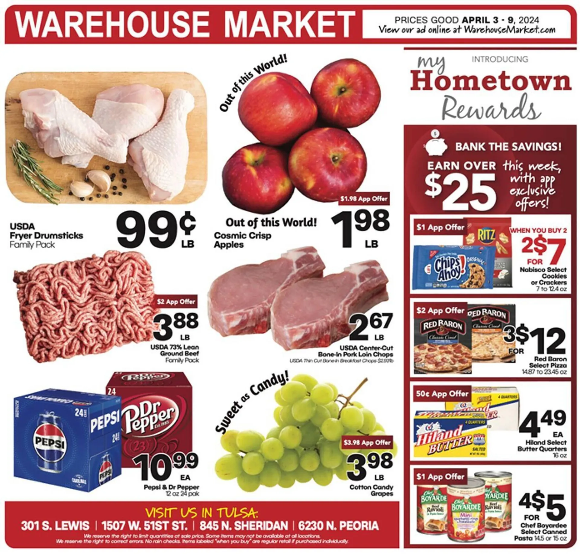 Weekly ad Warehouse Market Weekly Ad from April 3 to April 9 2024 - Page 1