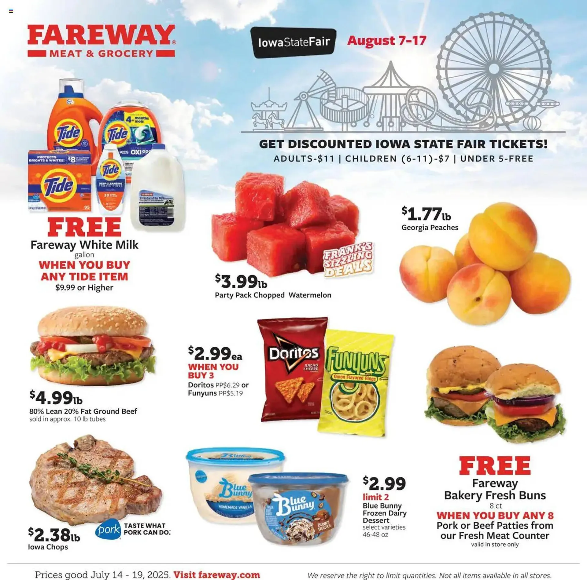 Weekly ad Fareway Weekly Ad from July 14 to July 19 2025 - Page 1