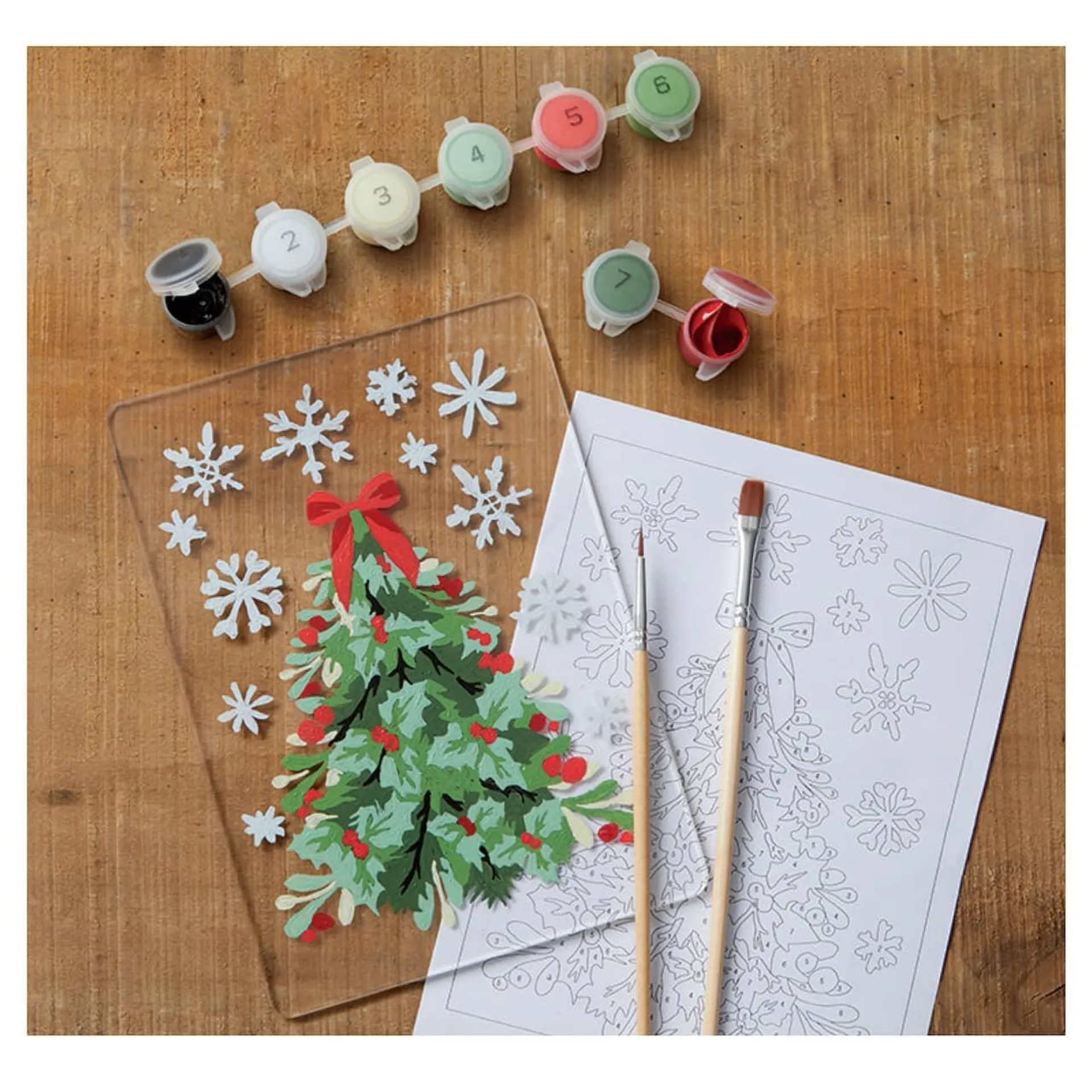 Christmas Tree Paint-by-Number Acrylic Surface Kit by Artist's Loft®