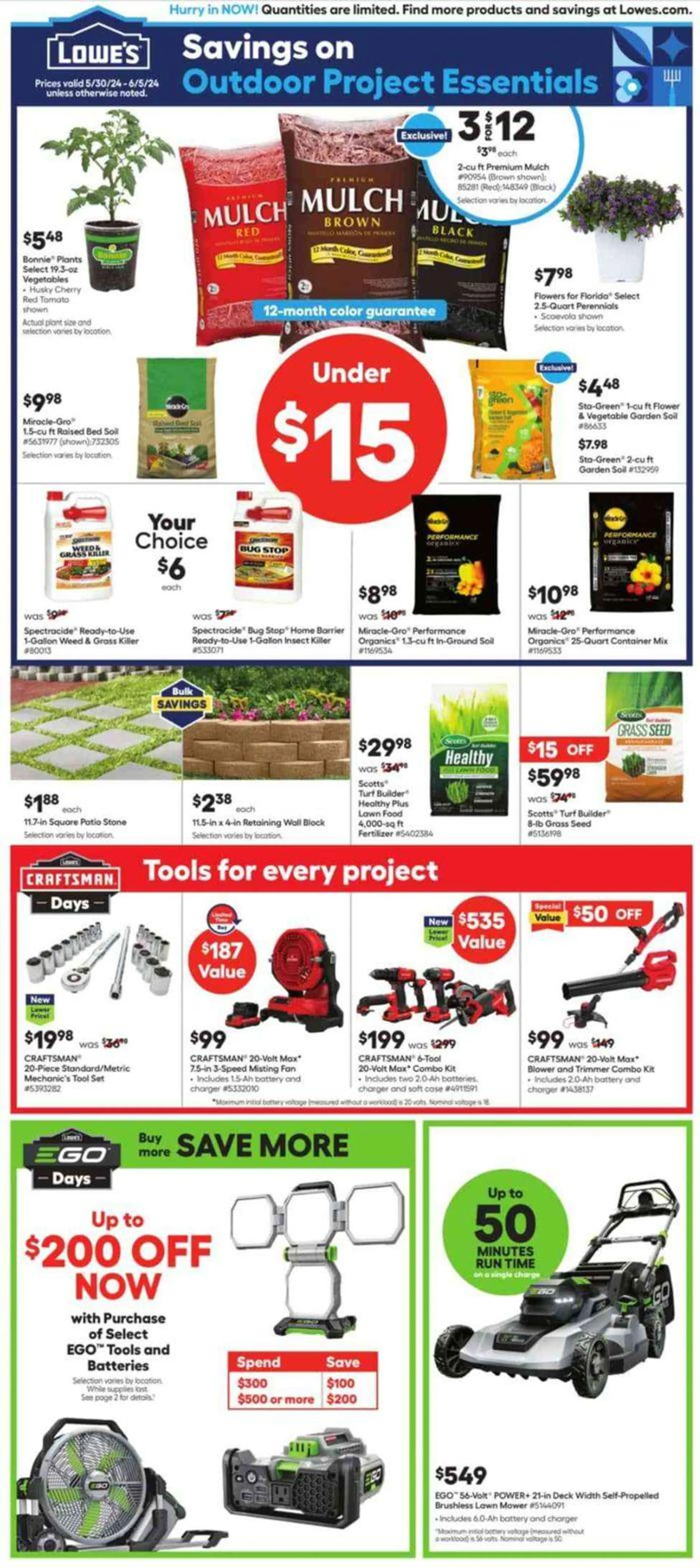 Savings On Outdoor Project Essentials - 1