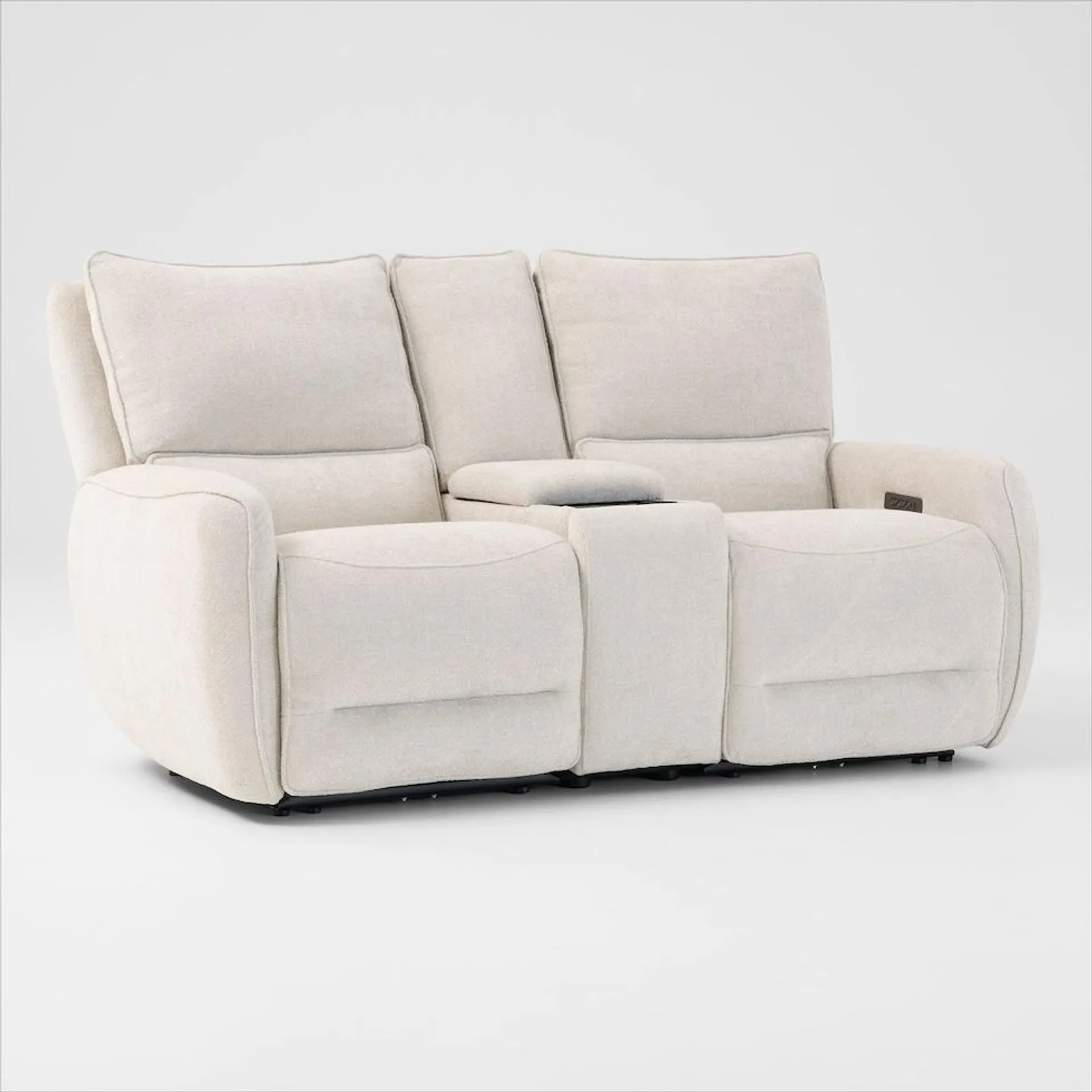 Wayne Dual-Power Reclining Loveseat with Console