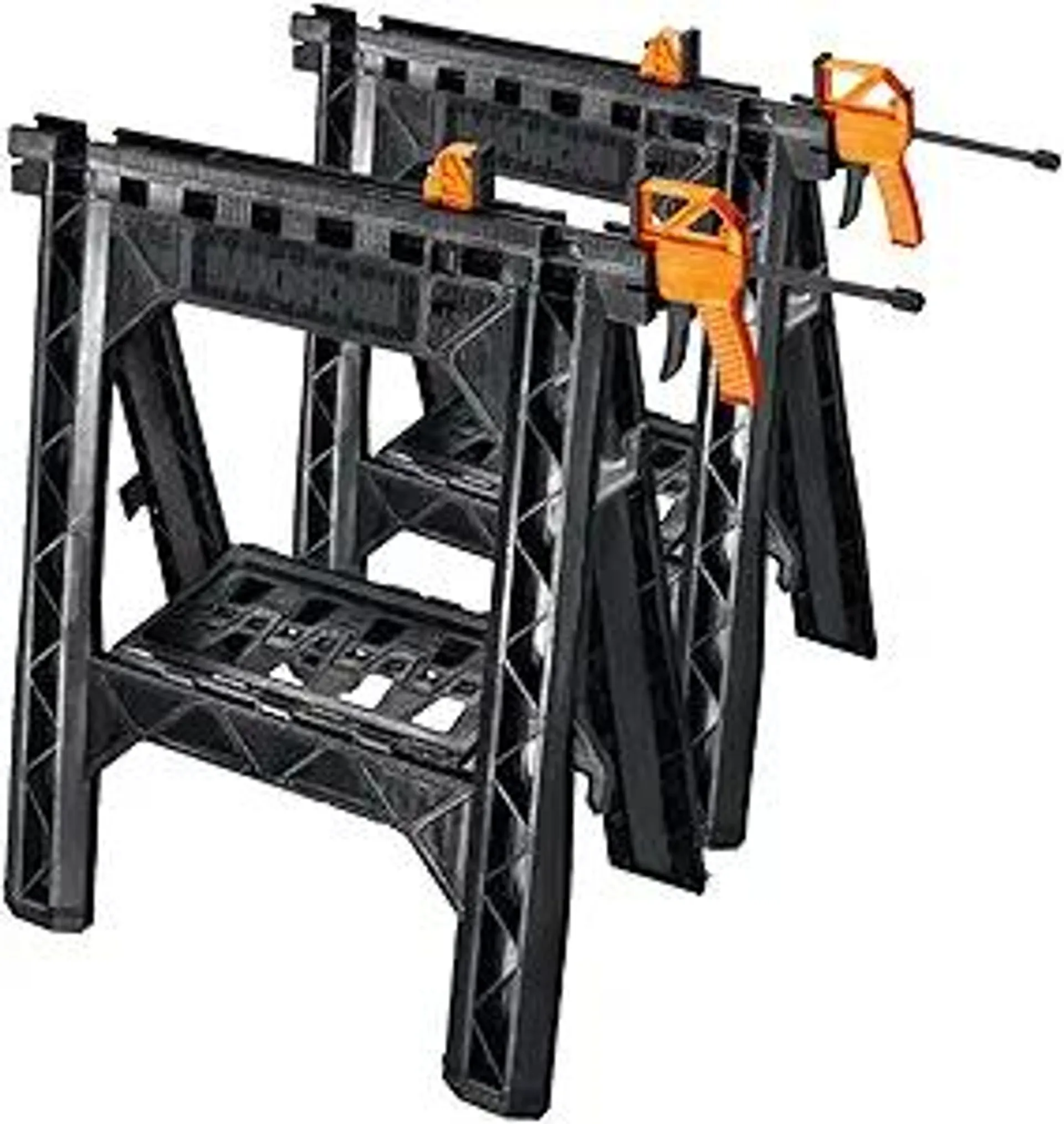 Worx WX065 Clamping Sawhorses with Bar Clamps