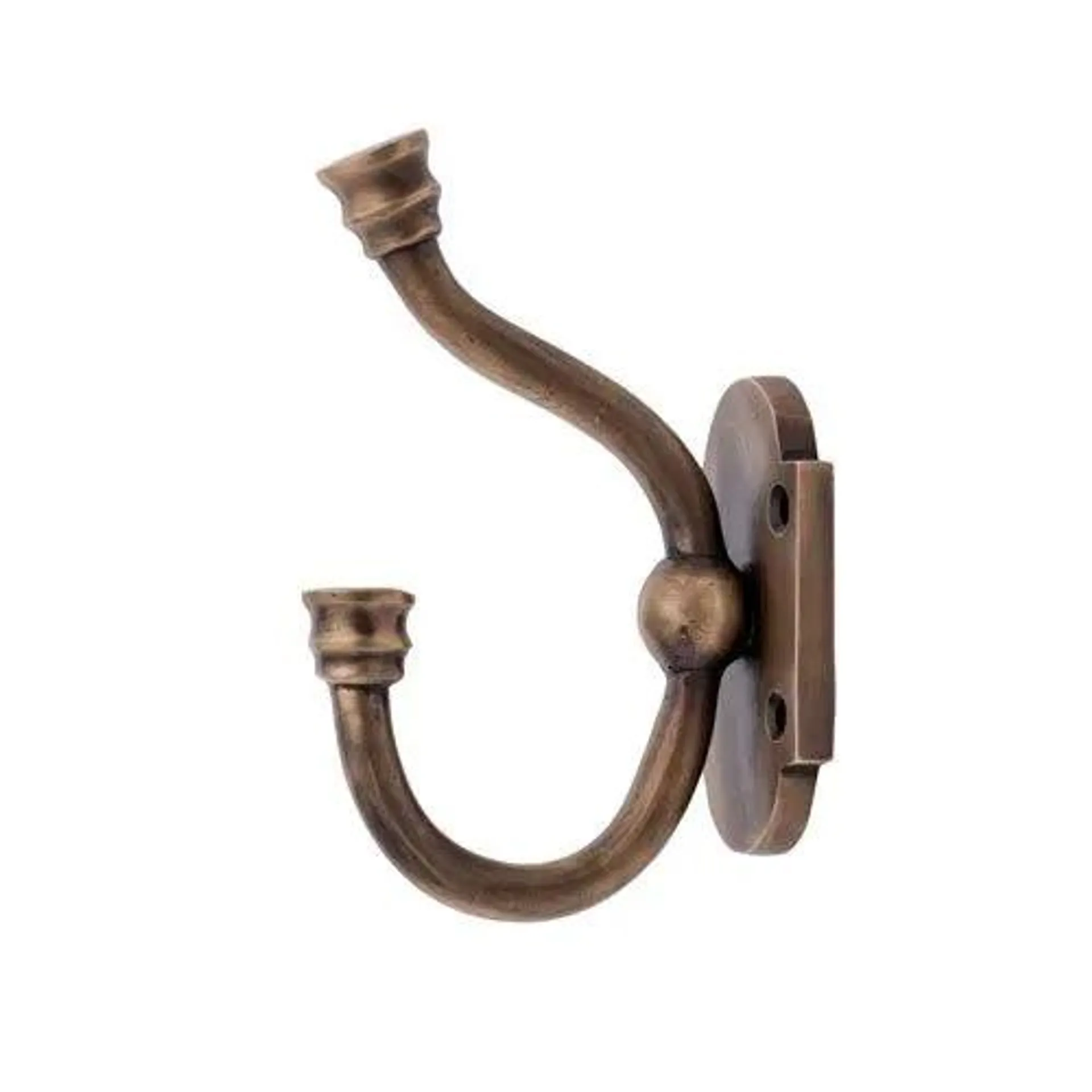 Restorers Traditional 5 1/4 Inch Double Coat Hat Hook