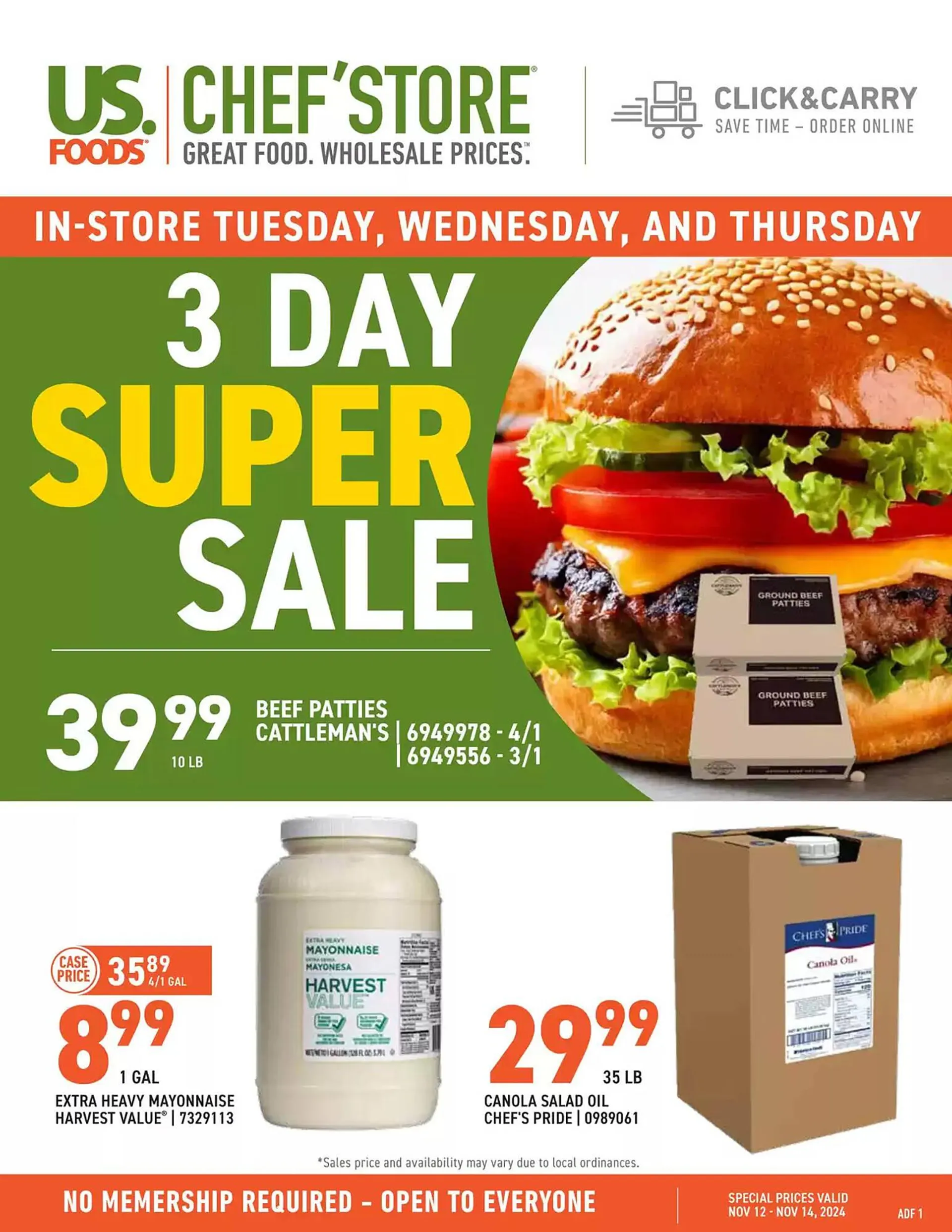 US Foods Chefs Store Weekly Ad - 1