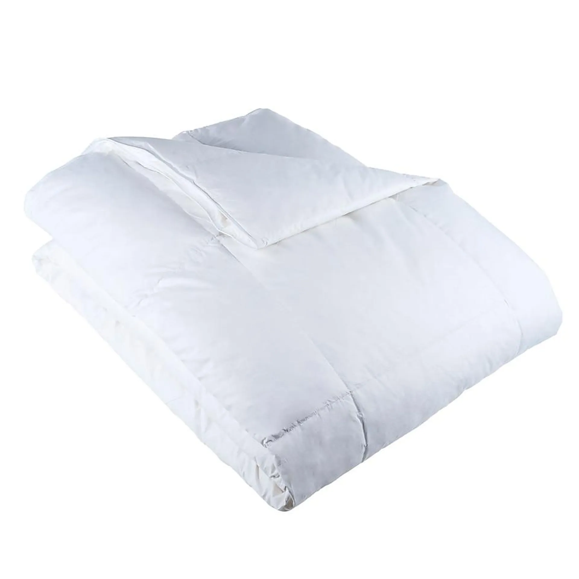 Hastings Home Comforters White Solid King Comforter Cotton with (Down Fill)