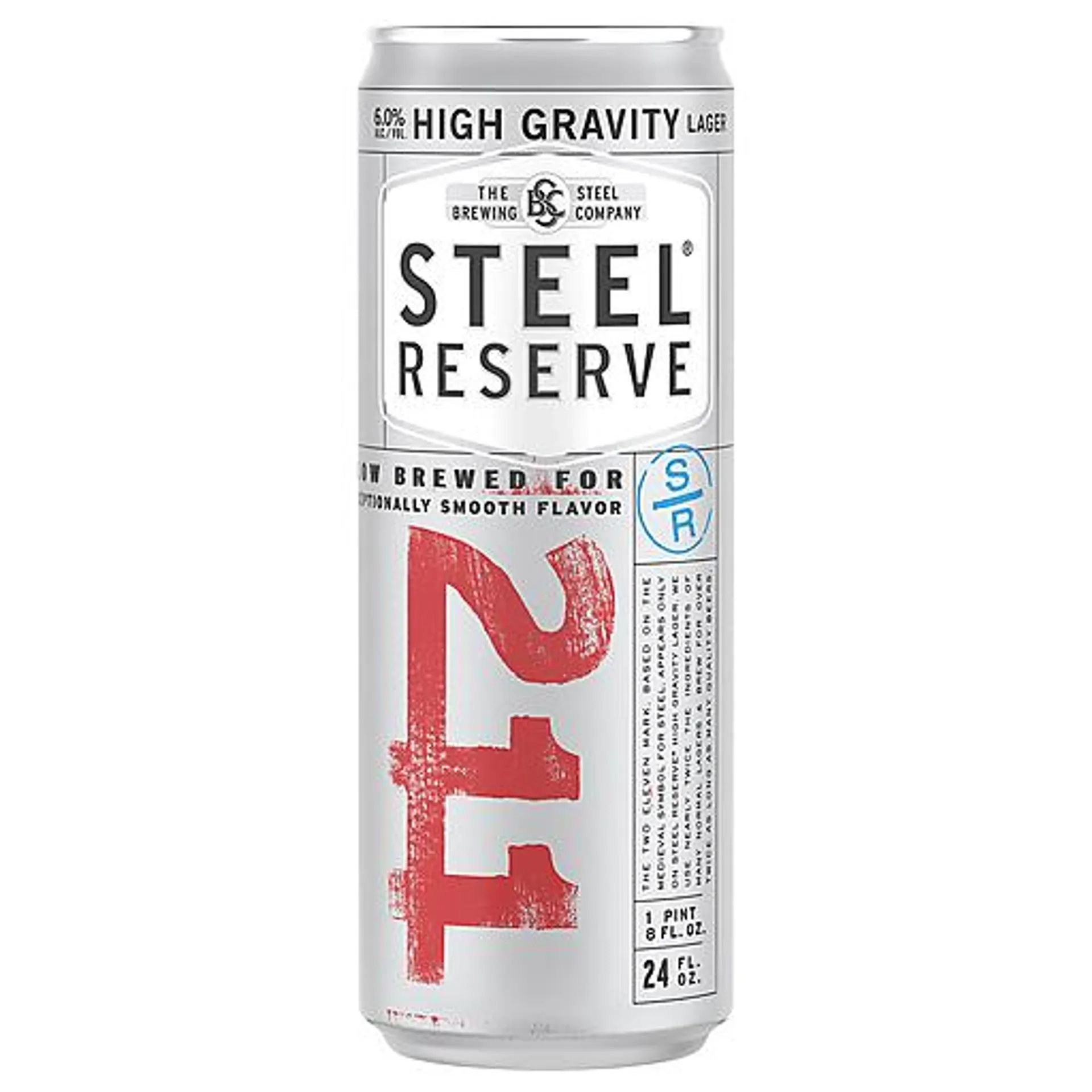 Steel Reserve Beer, Lager, High Gravity, 211 24 fl oz