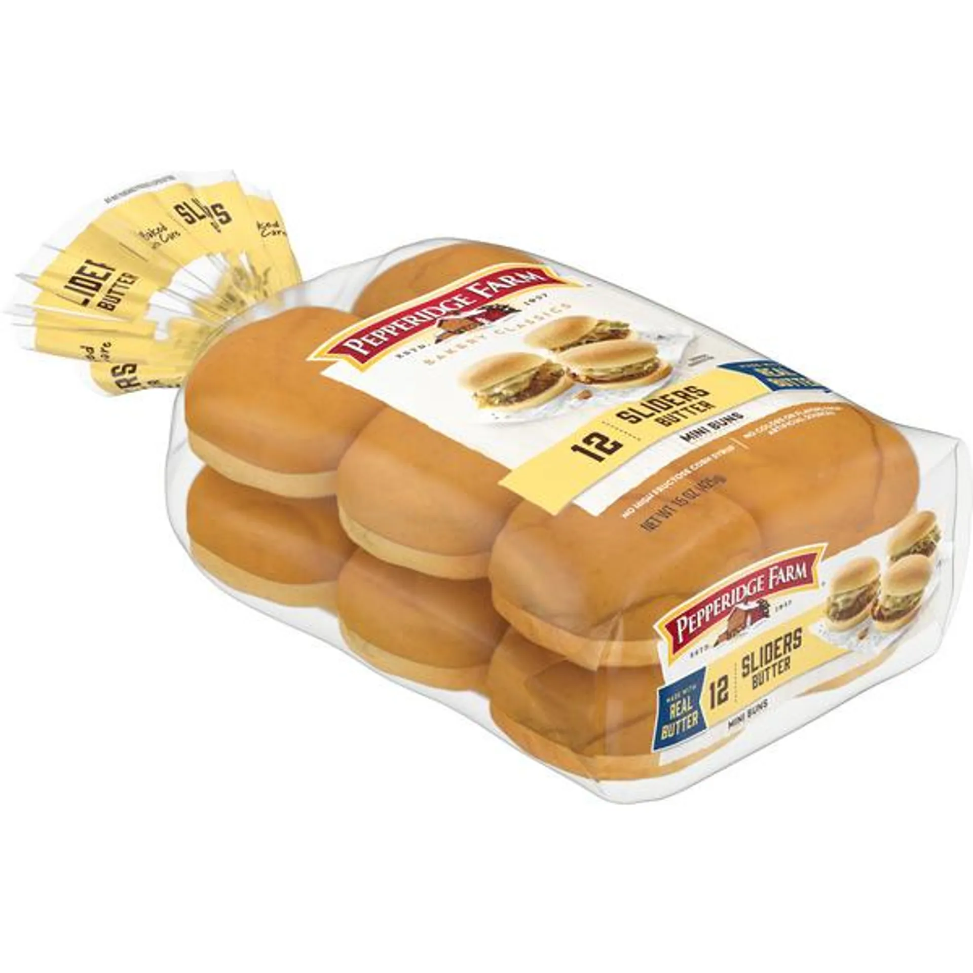 Pepperidge Farm Bakery Classics Butter Slider Buns, 12Ct