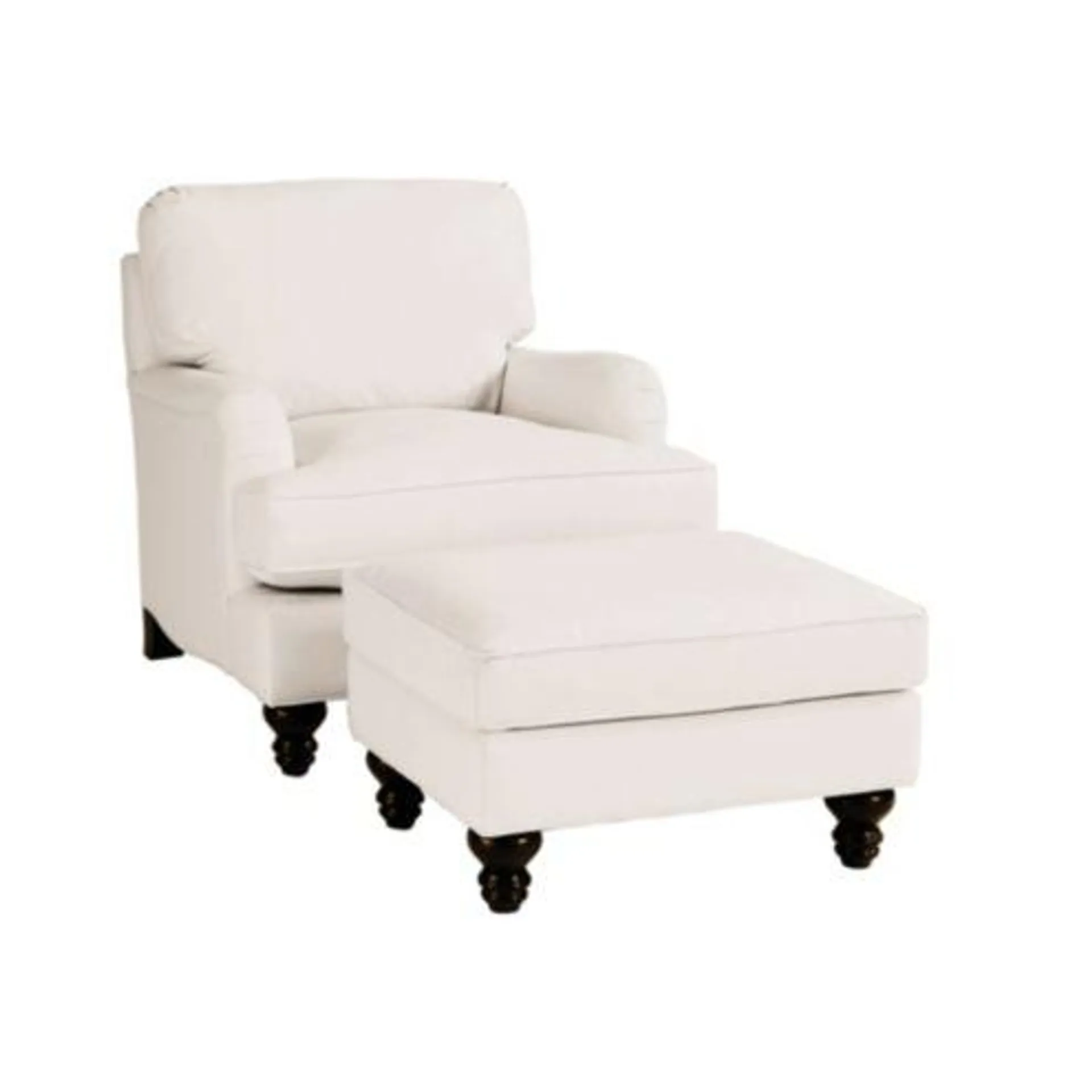 Eton Upholstered Club Chair & Ottoman