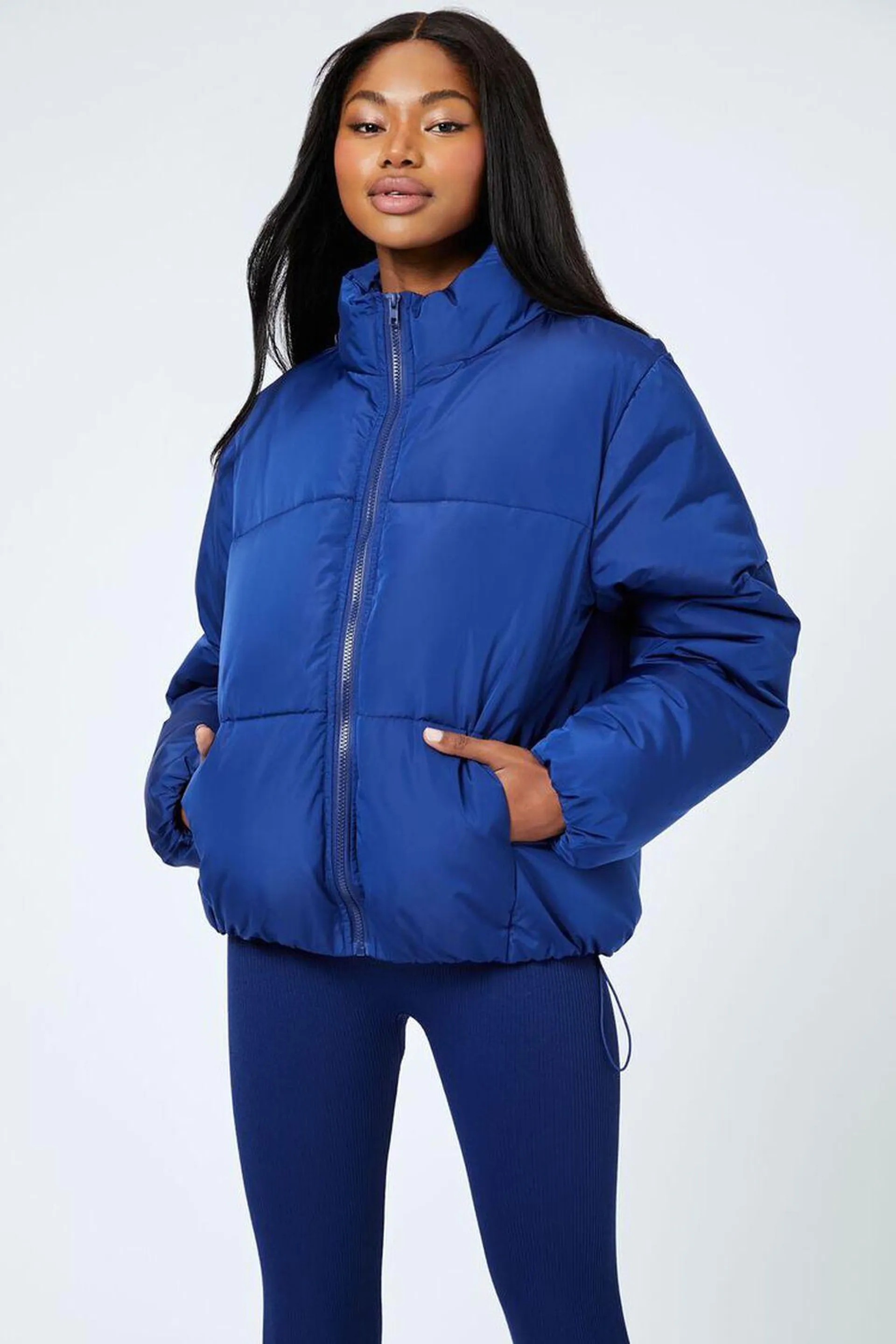 Quilted Zip-Up Puffer Jacket