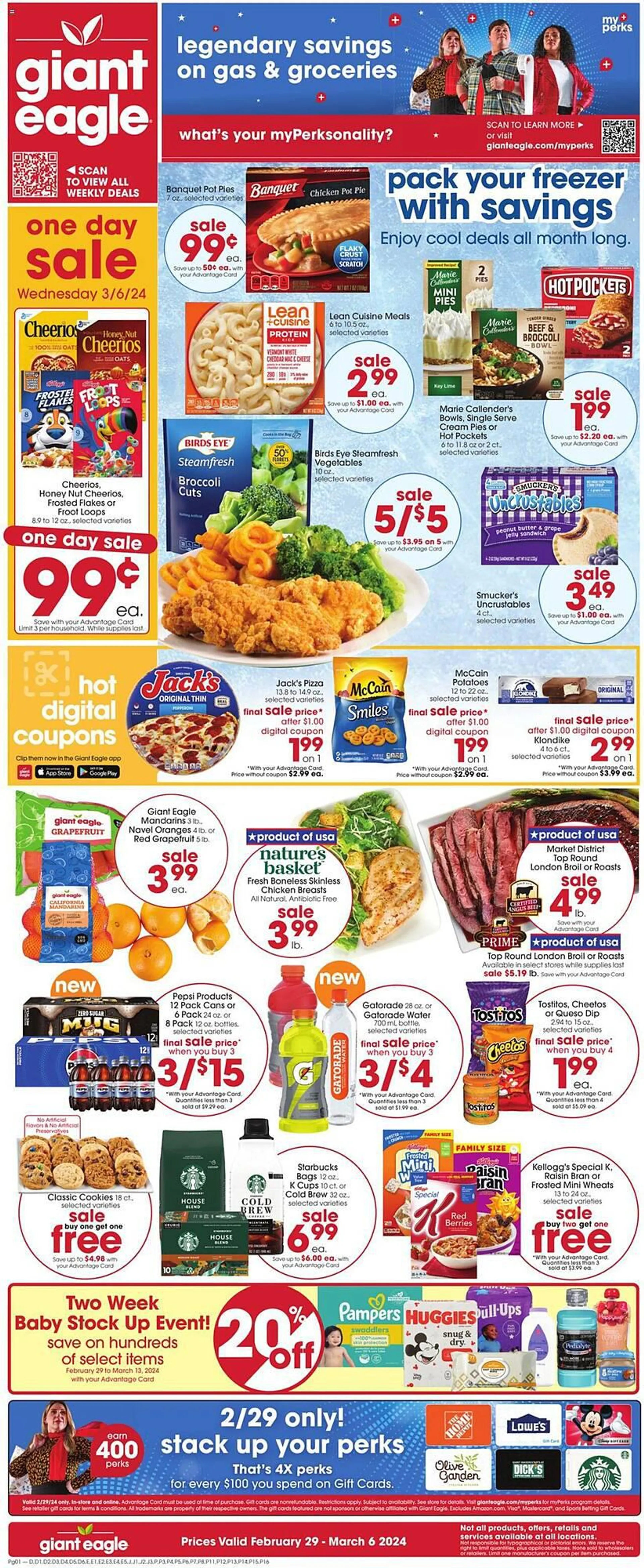 Giant Eagle Weekly Ad valid until March 6, 2024