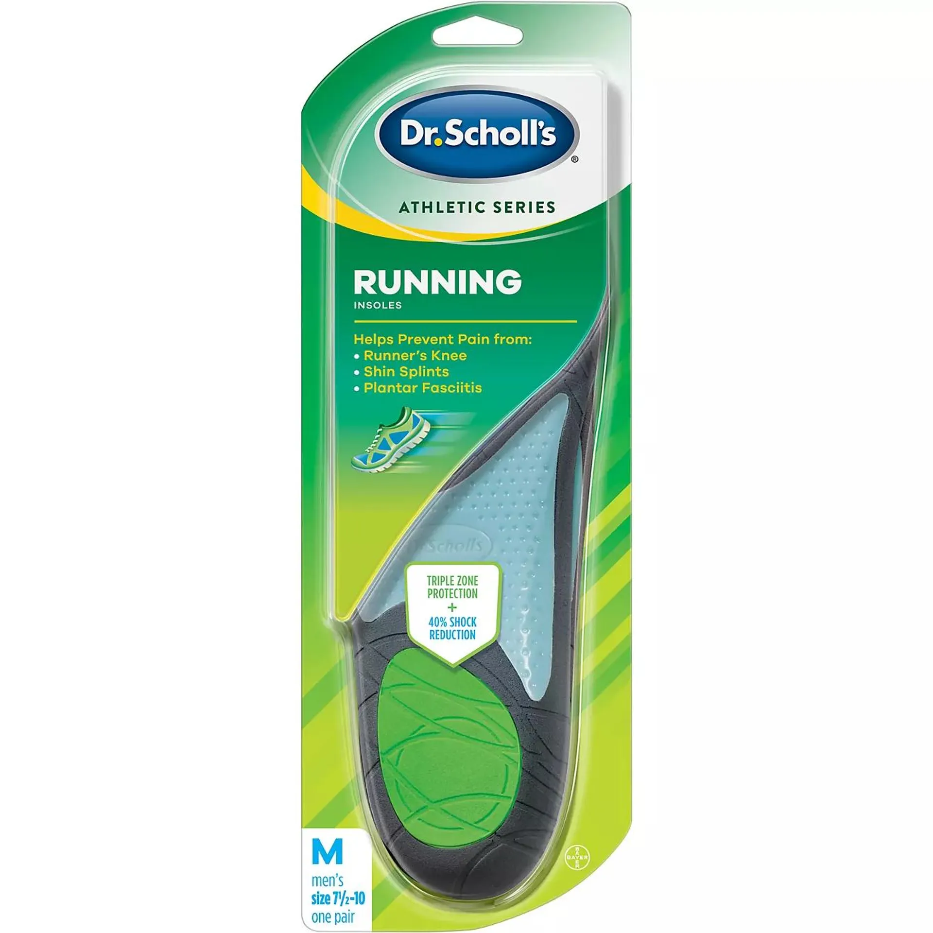 Dr. Scholl's Men's Athletic Series Running Insoles