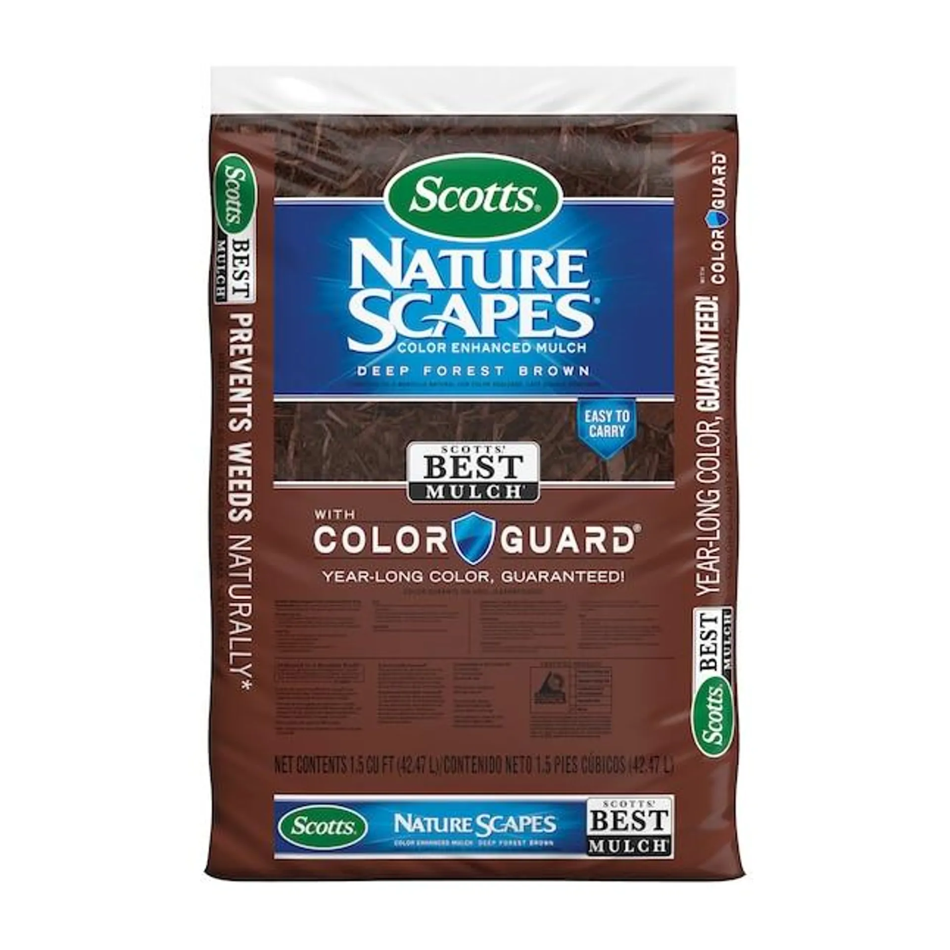 Scotts Nature Scapes Color Enhanced 1.5-cu ft Deep Forest Brown Blend Mulch