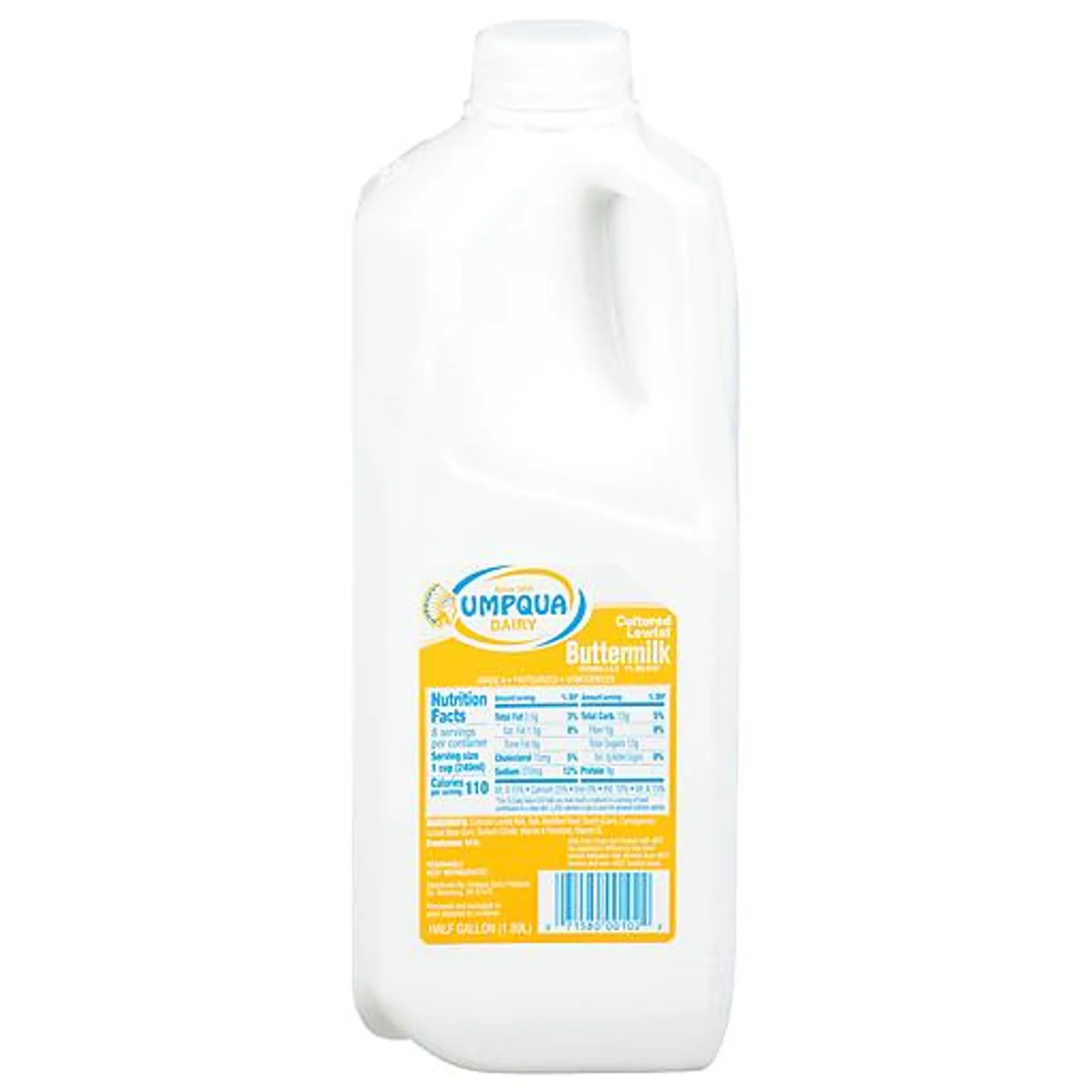 Umpqua Buttermilk, Lowfat, Cultured 0.5 gal