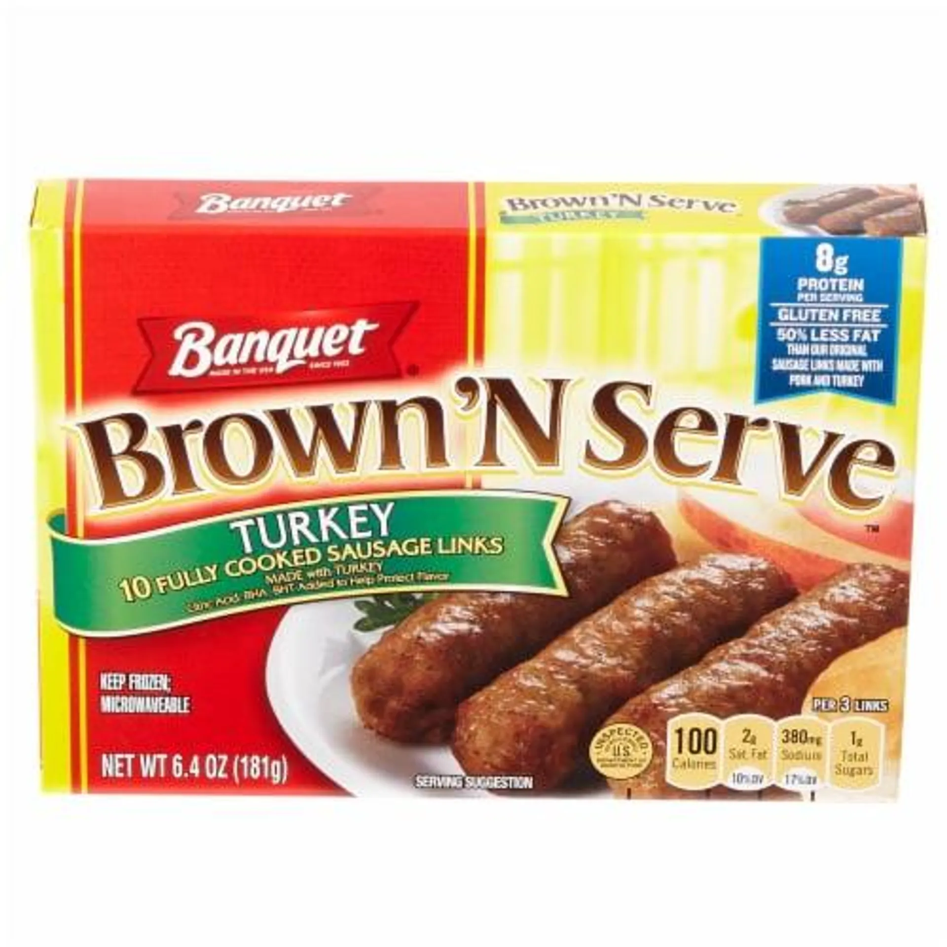 Banquet Brown'N Serve Turkey Sausage Links