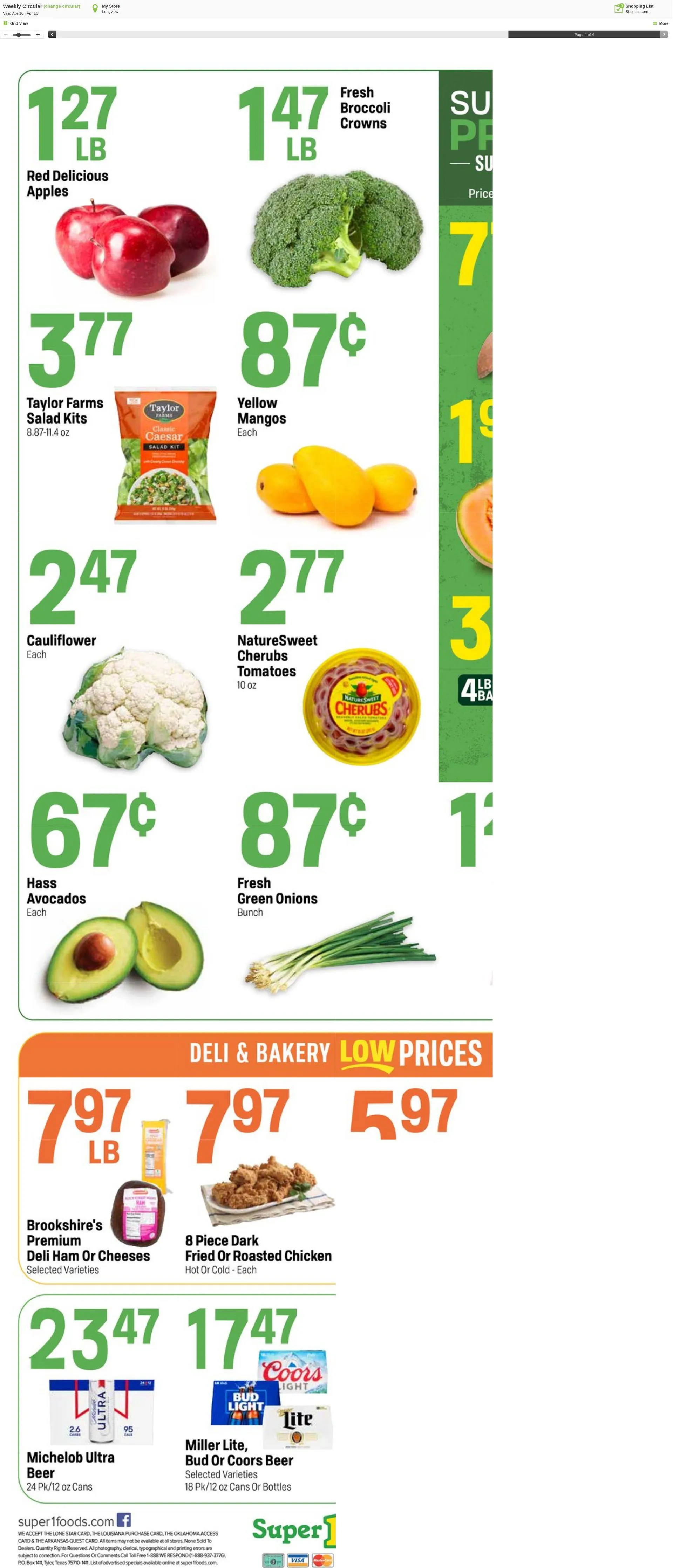 Weekly ad Super1Foods from April 10 to April 16 2024 - Page 4