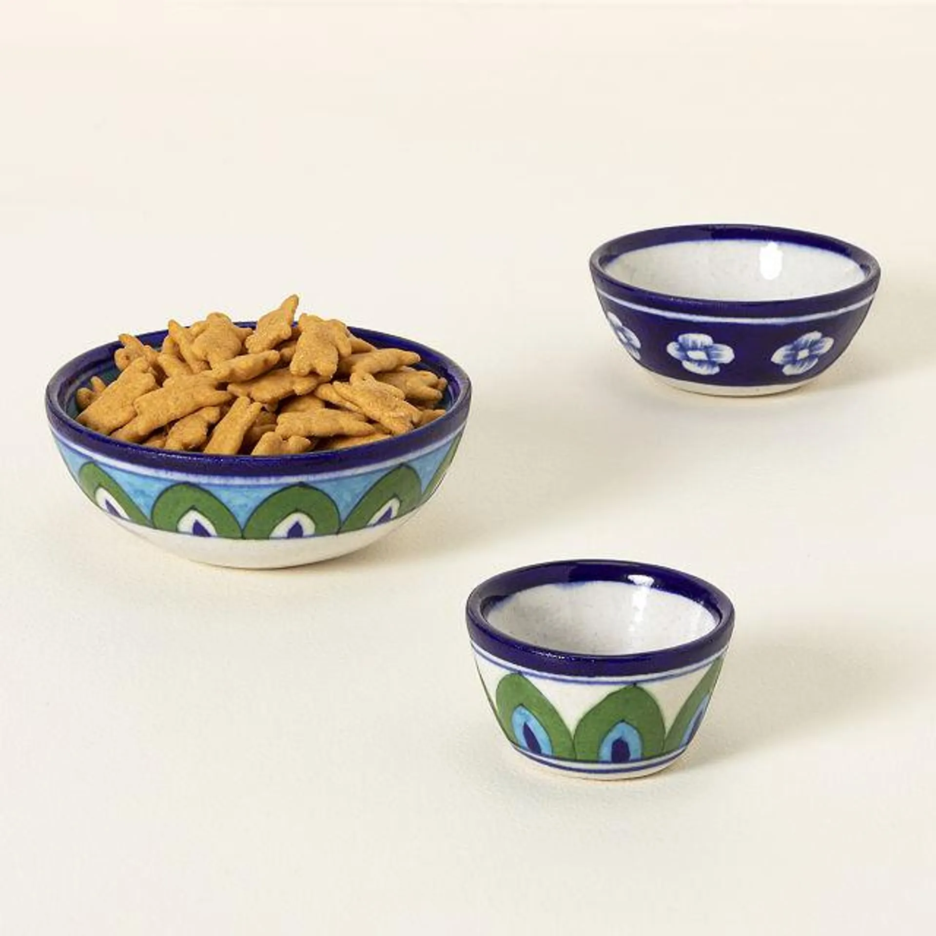 Jaipur Nesting Peacock Bowl Set