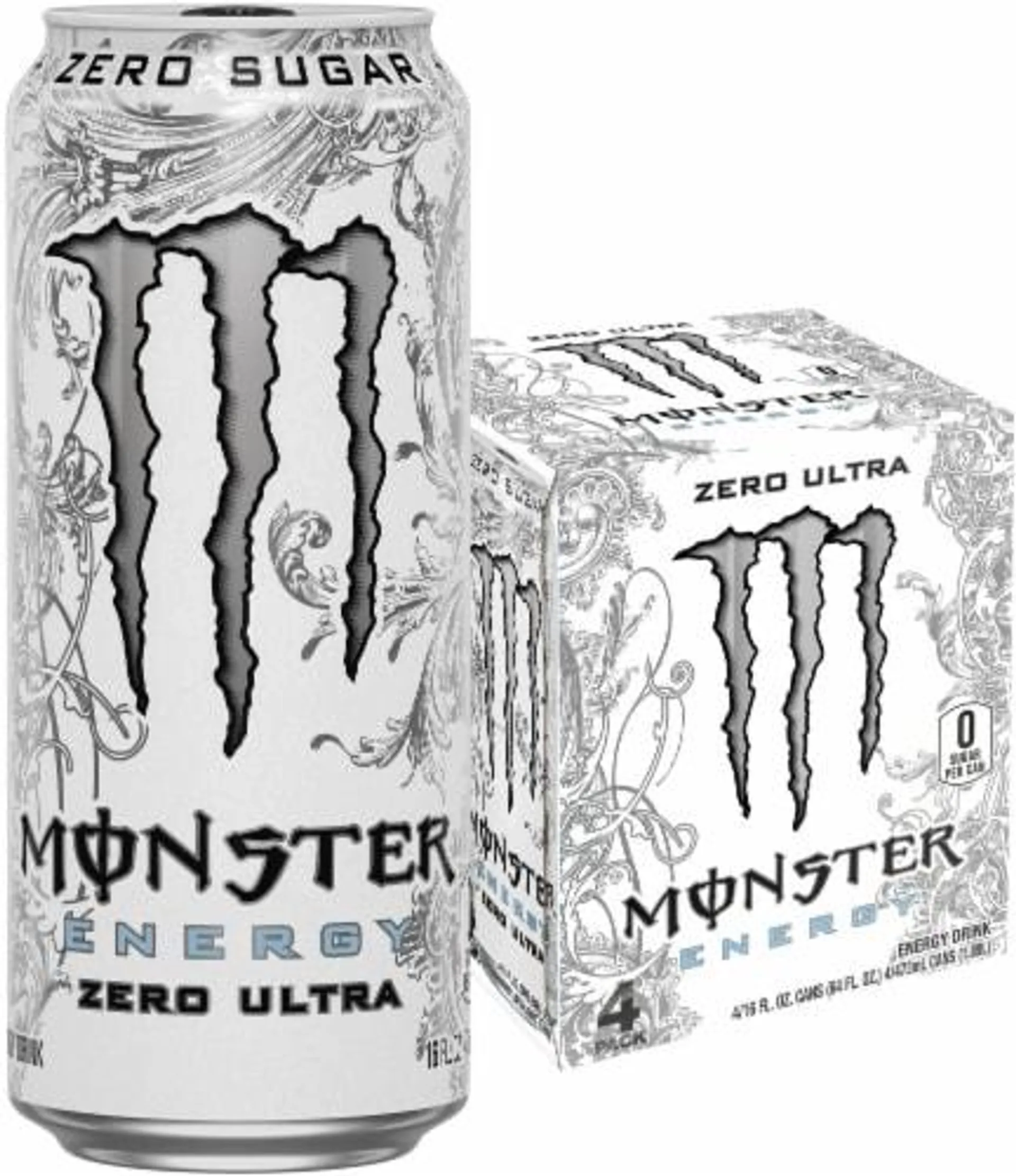 Monster® Zero Sugar Zero Ultra Energy Drink Multipack Cans