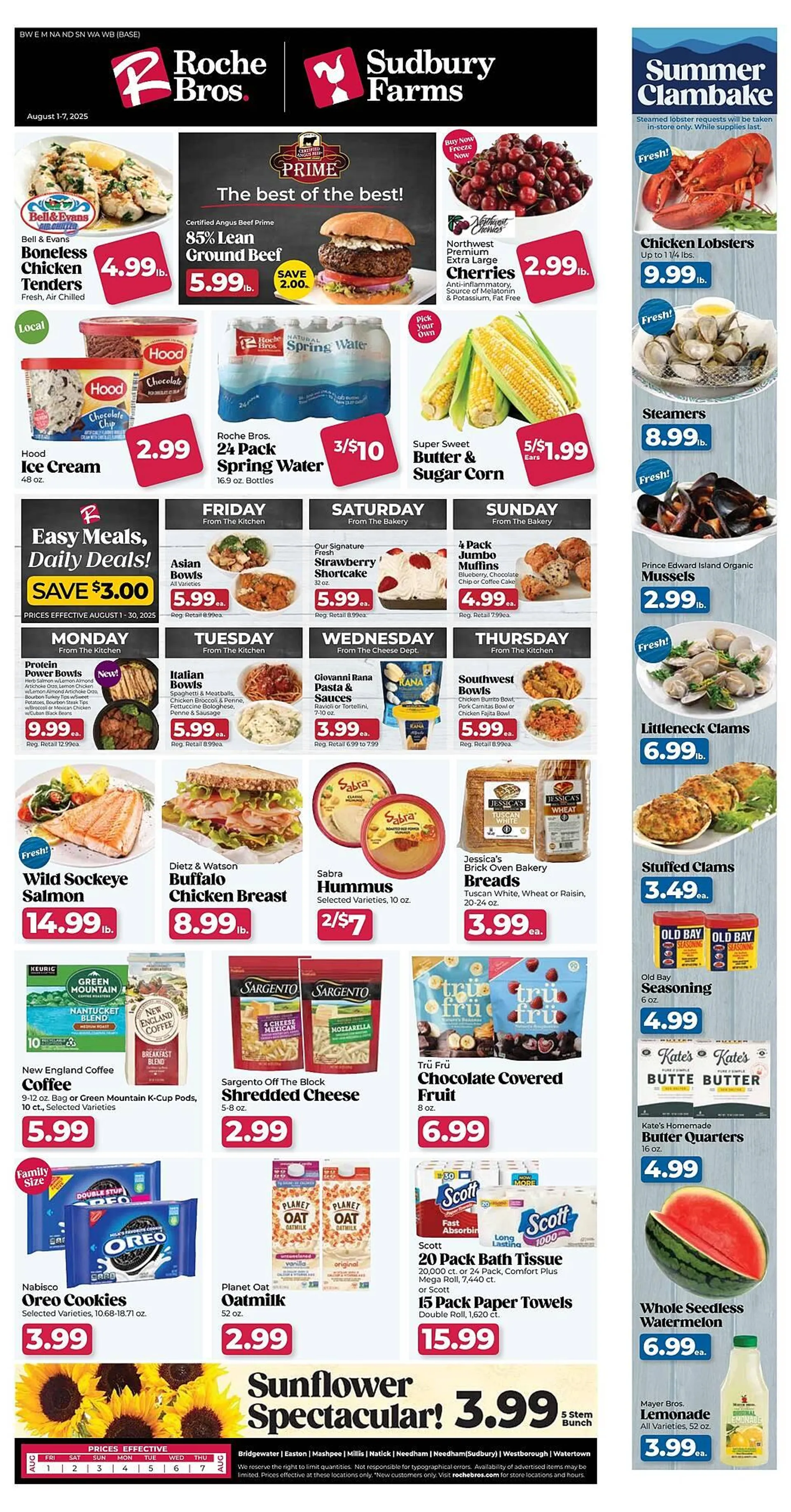 Weekly ad Roche Bros Weekly Ad from August 1 to August 7 2025 - Page 1