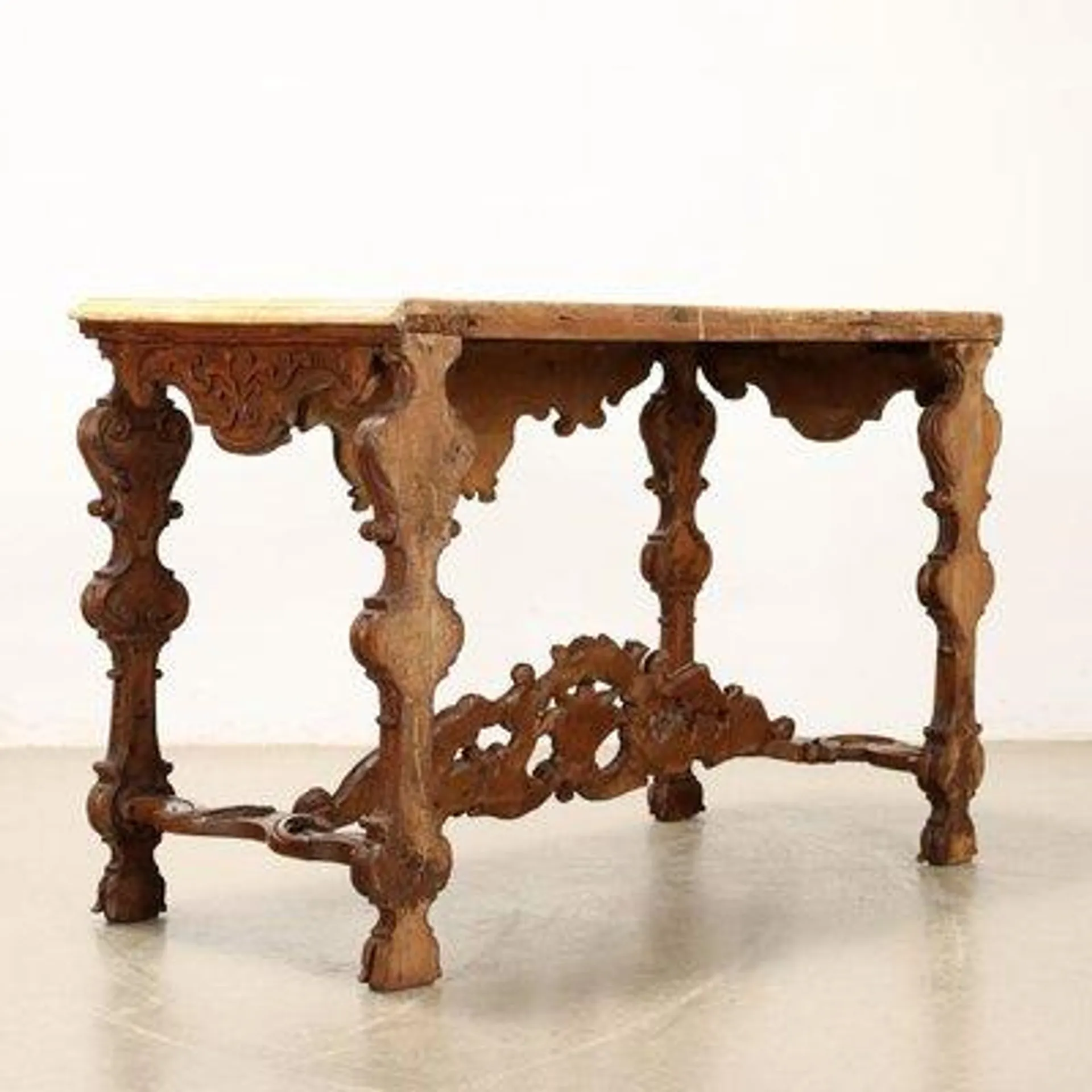 Baroque Console Table in Limewood