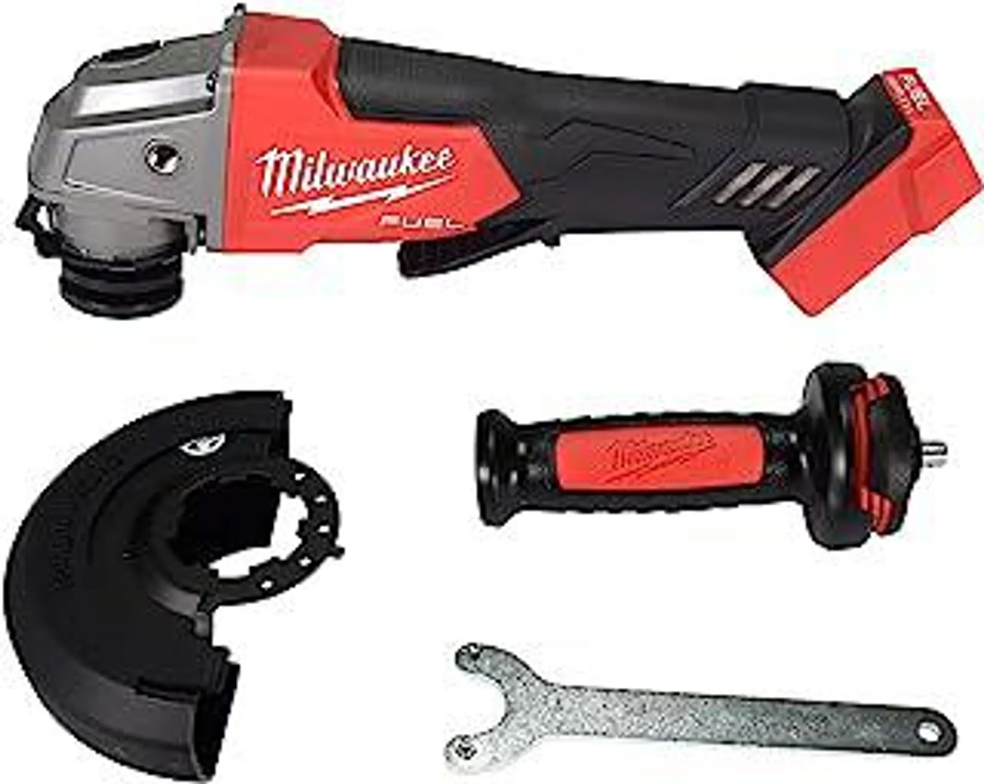 Milwaukee 2880-20 M18 FUEL Brushless Lithium-Ion 4-1/2 in. / 5 in. Cordless Small Angle Grinder with No-Lock Paddle Switch (Tool Only)