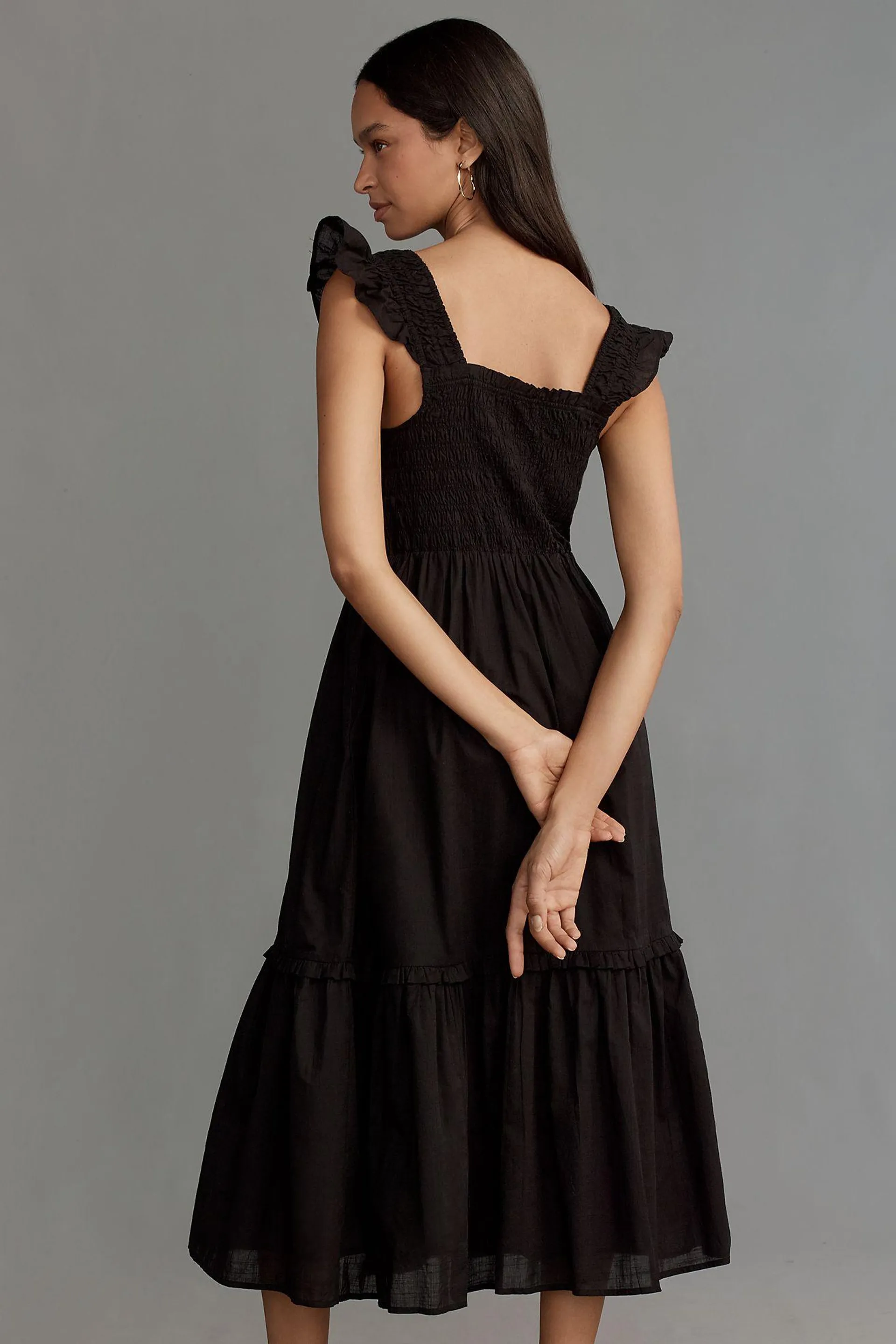 The Peregrine Midi Dress: Square-Neck Edition