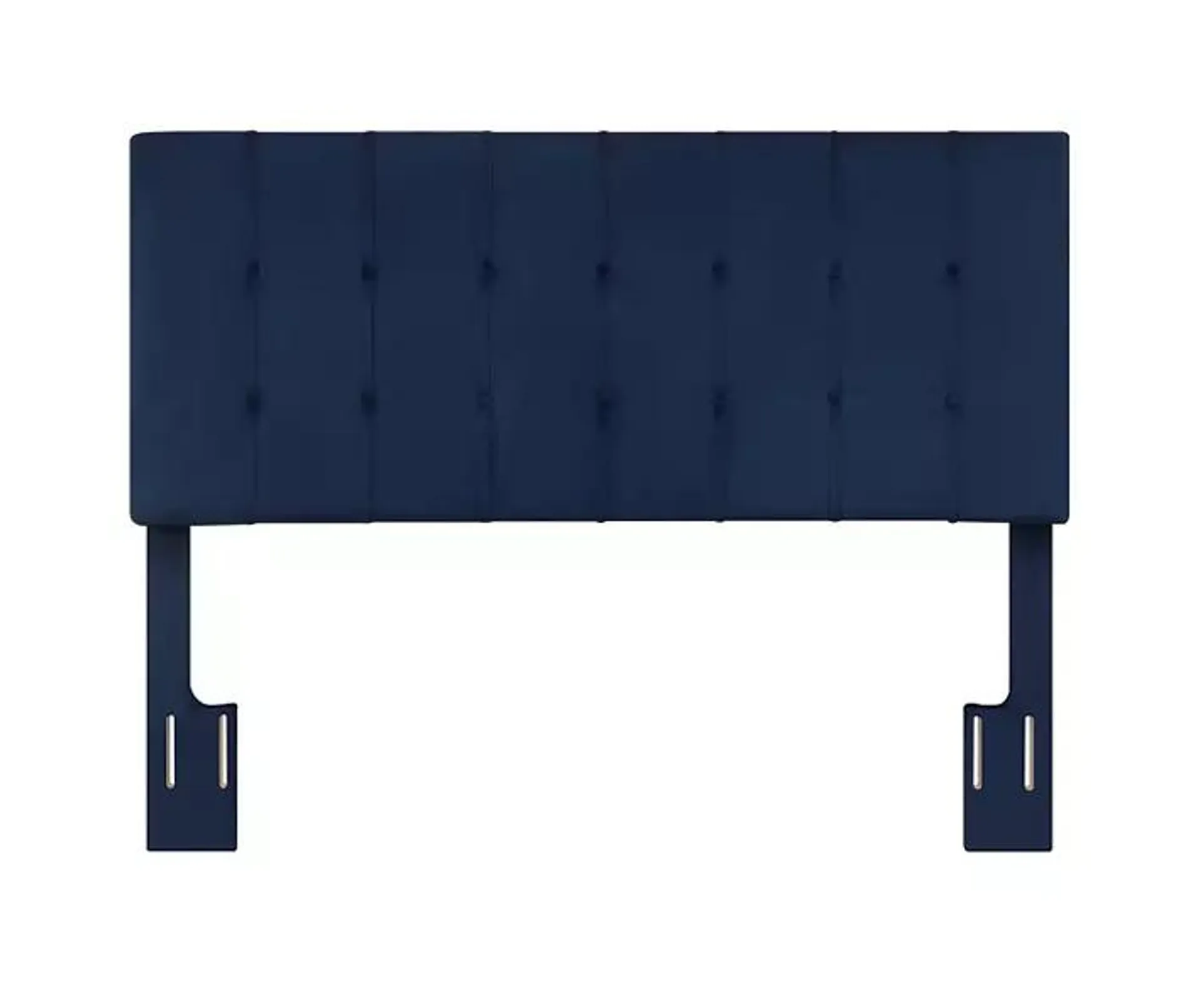 Regina Blue Velvet Upholstered Queen Headboard