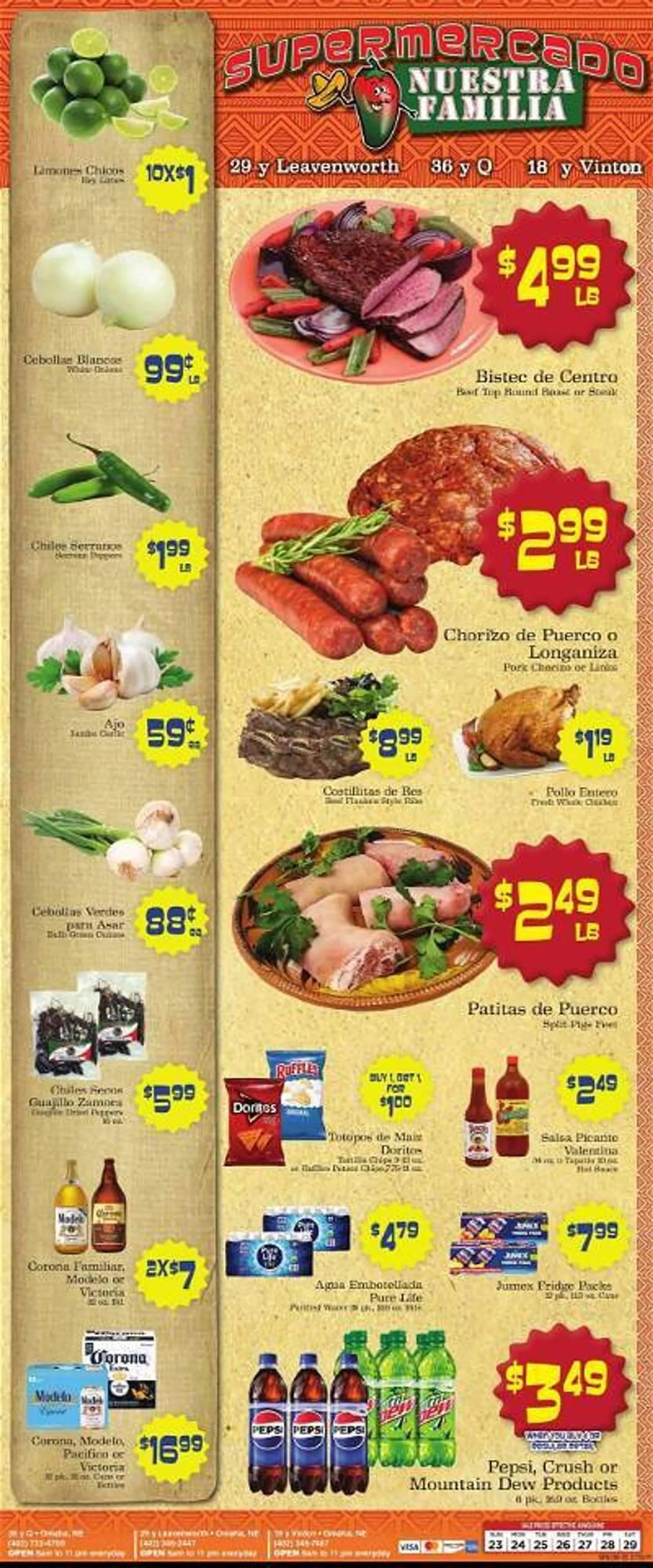 Supermercado Nuestra Familia Weekly Ad - 1