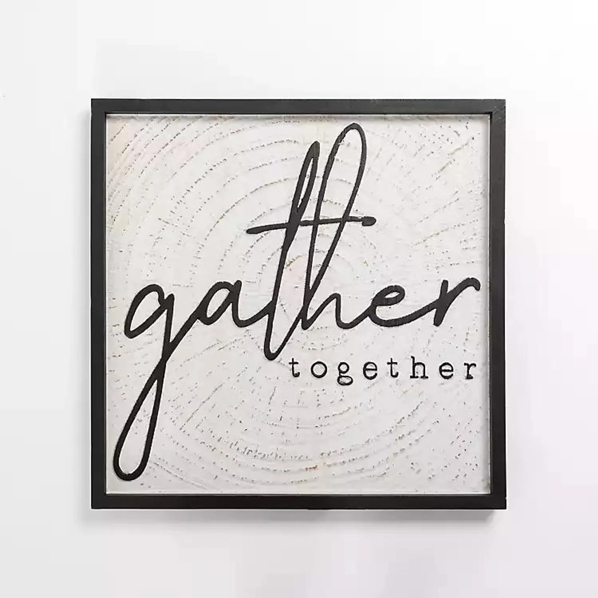 Gather Together Framed Wall Plaque