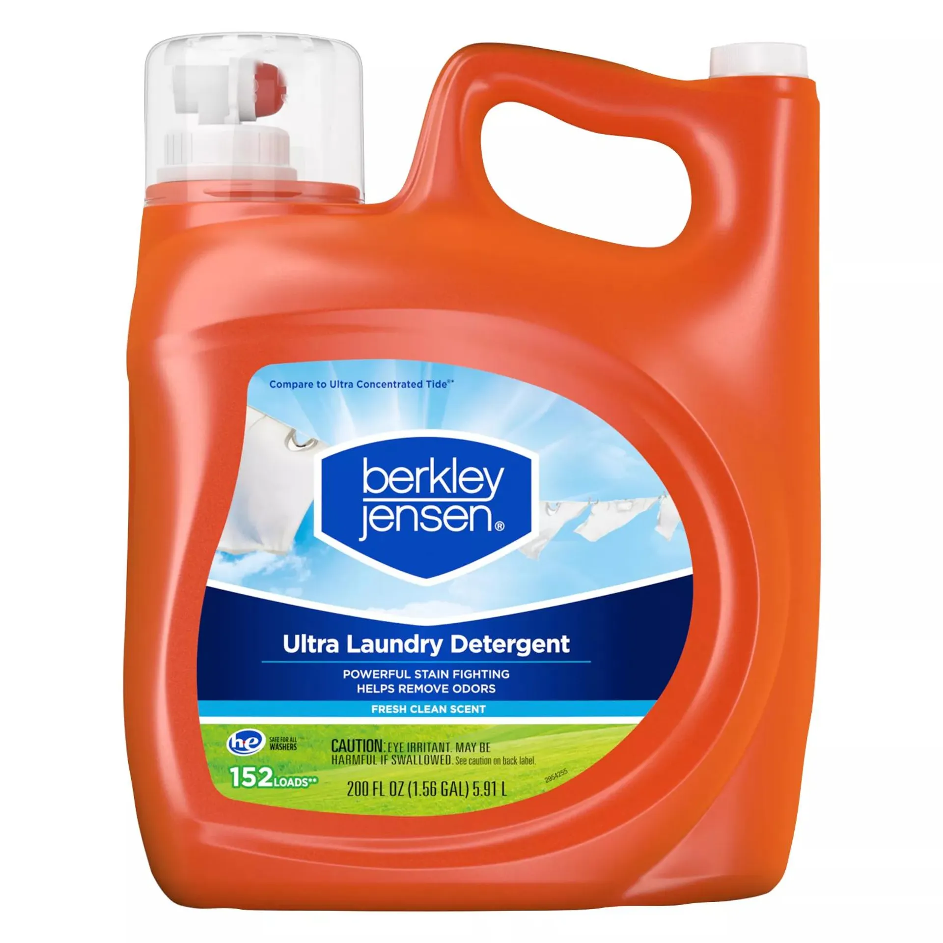 Berkley Jensen Ultra Liquid Laundry Detergent, 152 loads/200 fl. oz. - Fresh Clean Scent