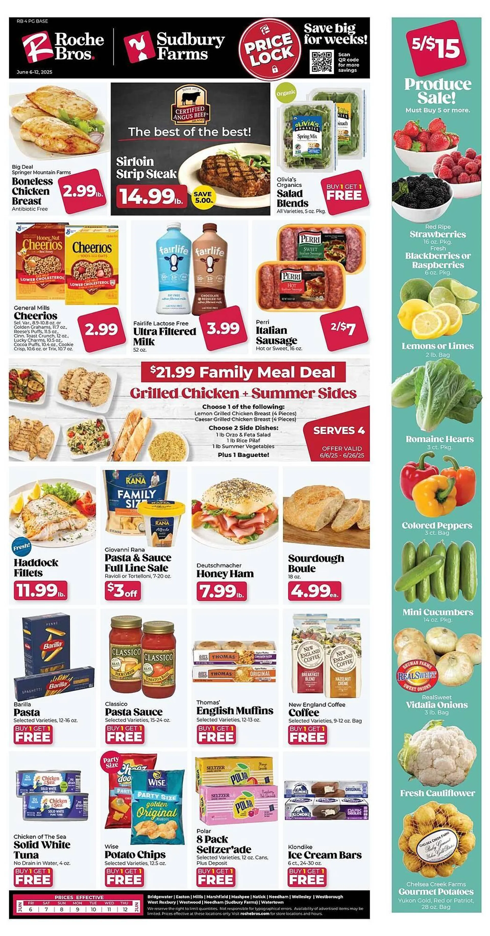 Weekly ad Roche Bros Weekly Ad from June 6 to June 12 2025 - Page 1