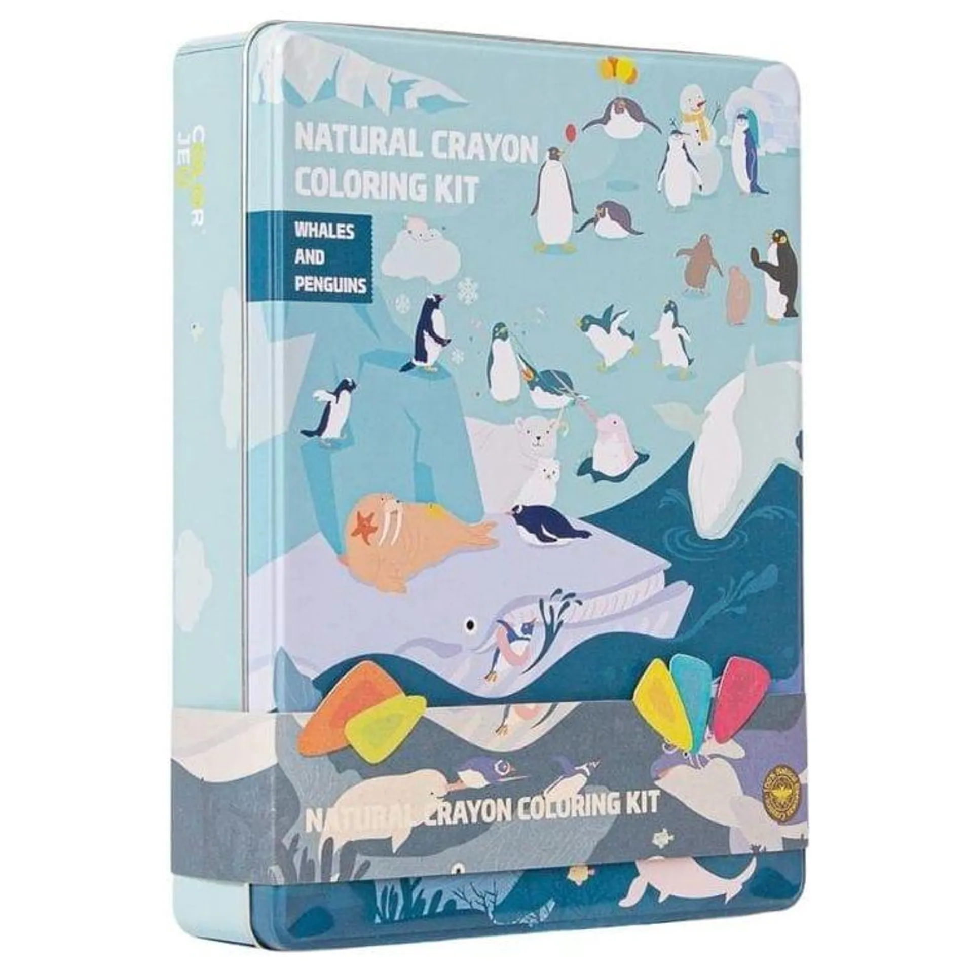 Coloring Kit Party Set - Whales and Penguins