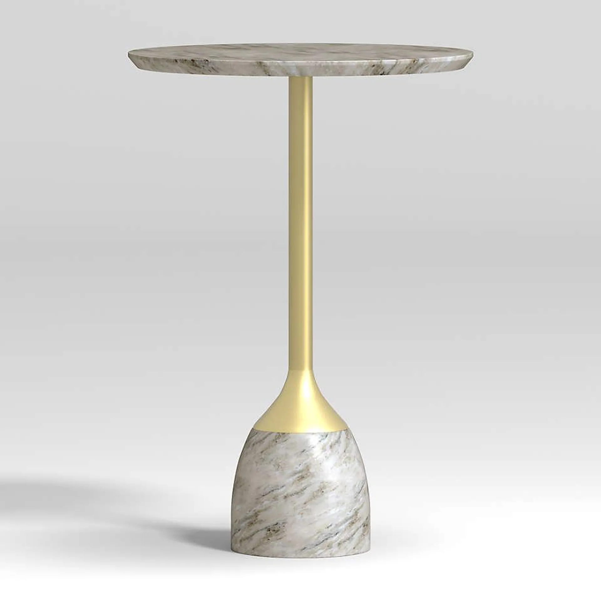 Leni Grey Marble Drink Table