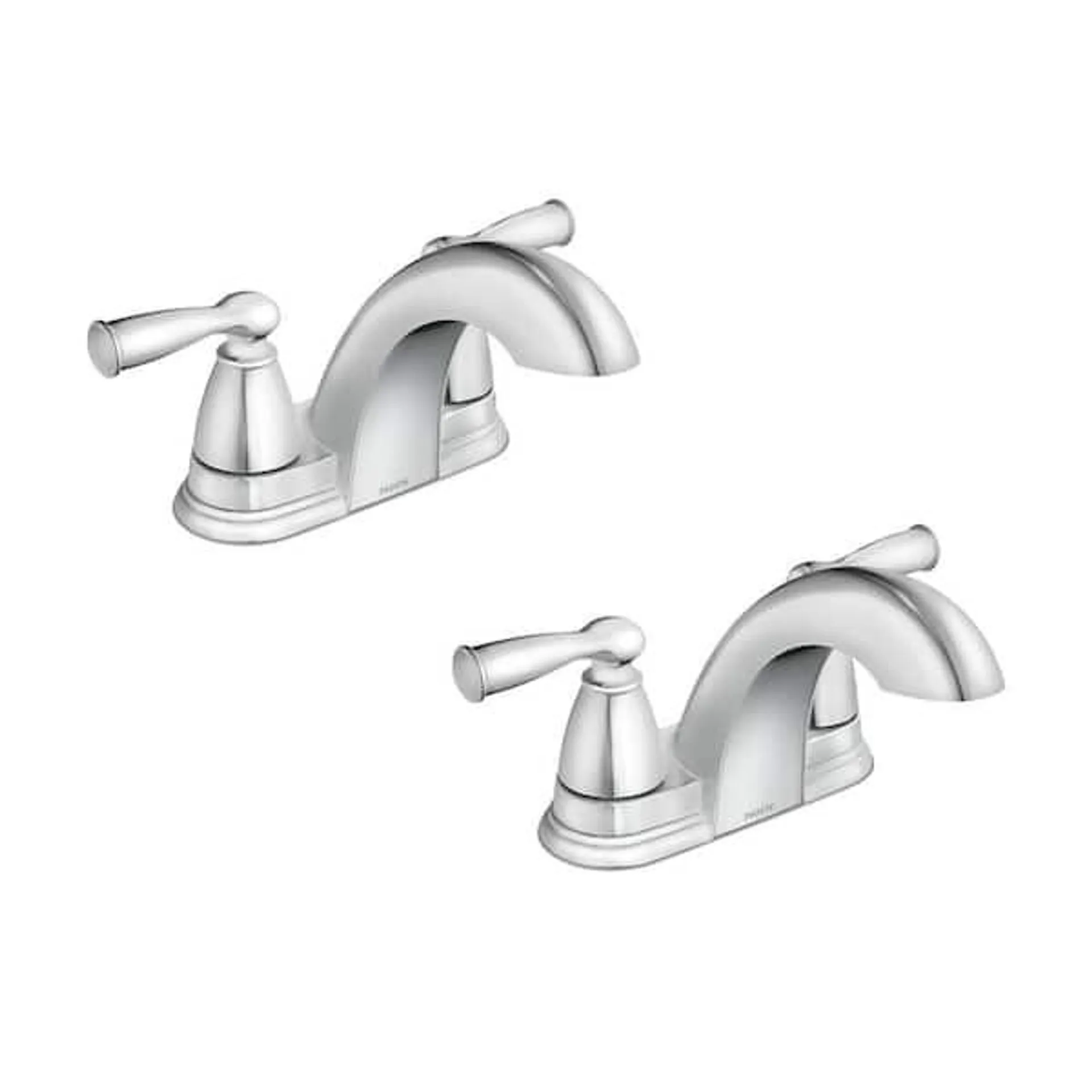 Banbury 4 in. Centerset 2-Handle Bathroom Faucet Combo Kit in Polished Chrome (2-pack)