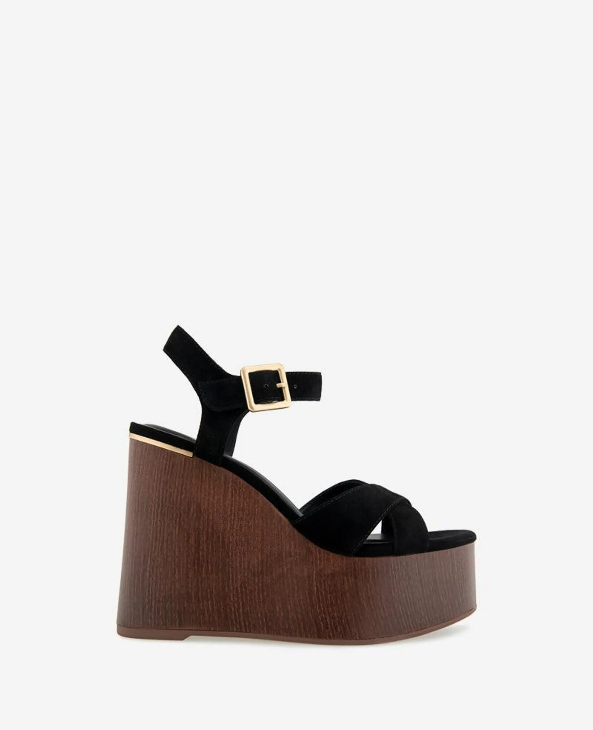 Taelyn Suede Platform Wedge Sandal