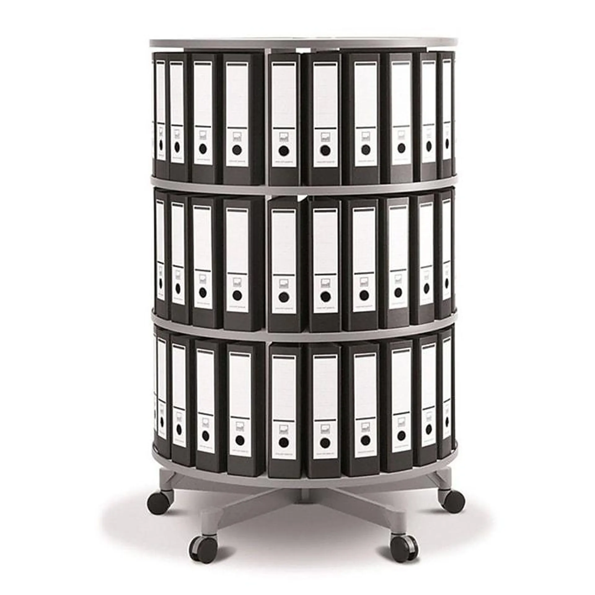 Moll® Rotary Three Tier Spin & File Binder Storage Carousel,