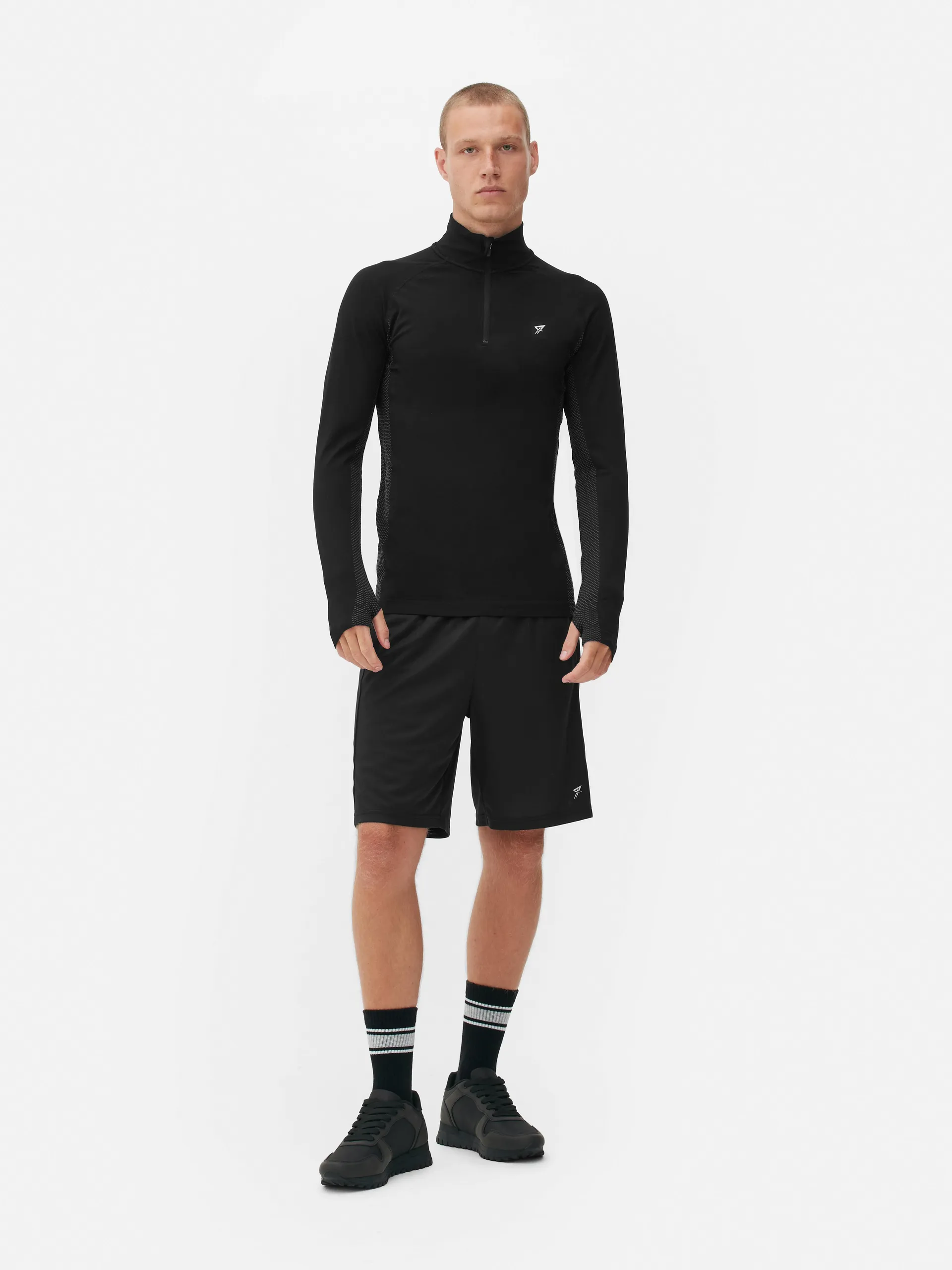 Quarter-Zip Long Sleeve Gym Top