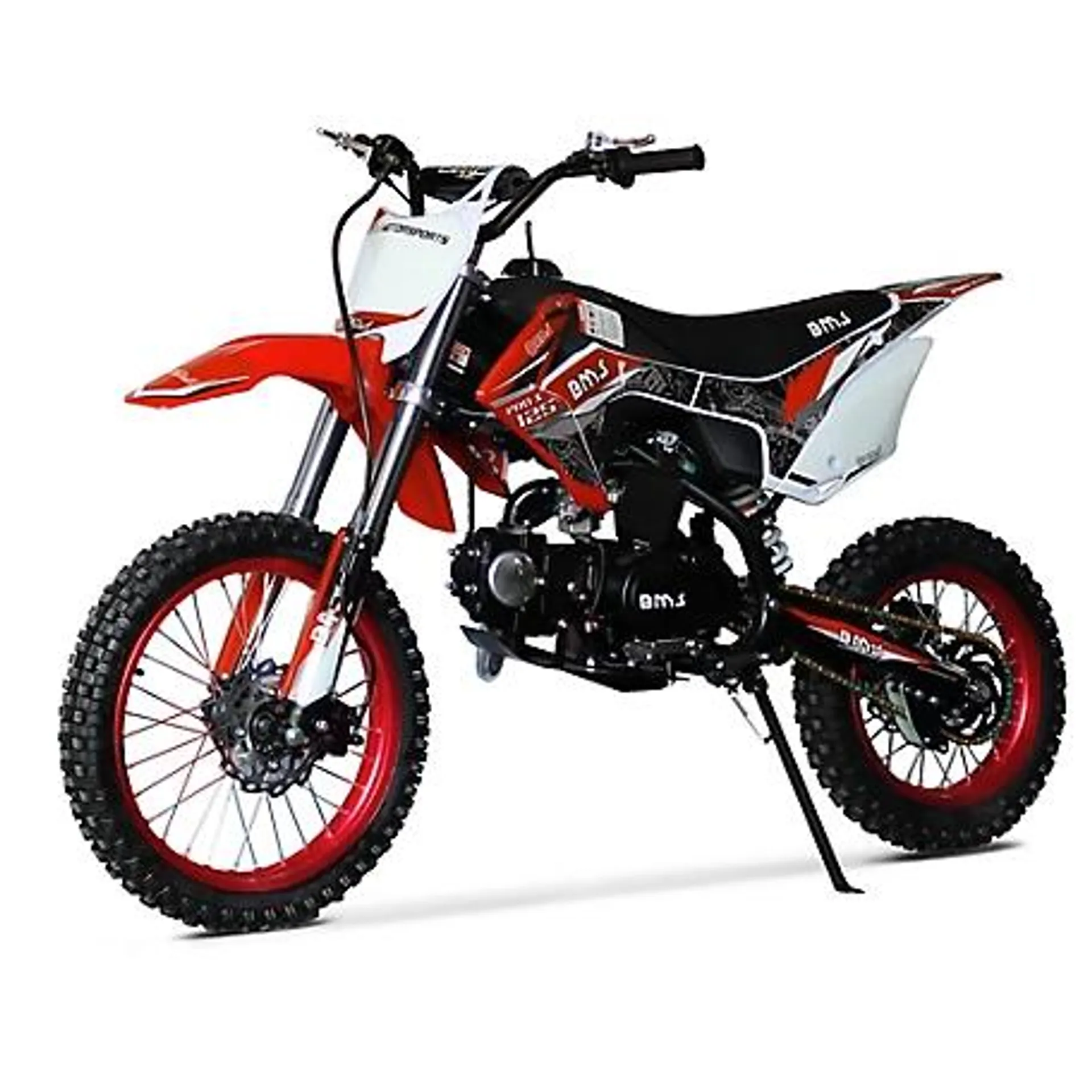 BMS Motorsports Pro X - 125 Dirt Bike, Red, BMS-EZD-X125-RD