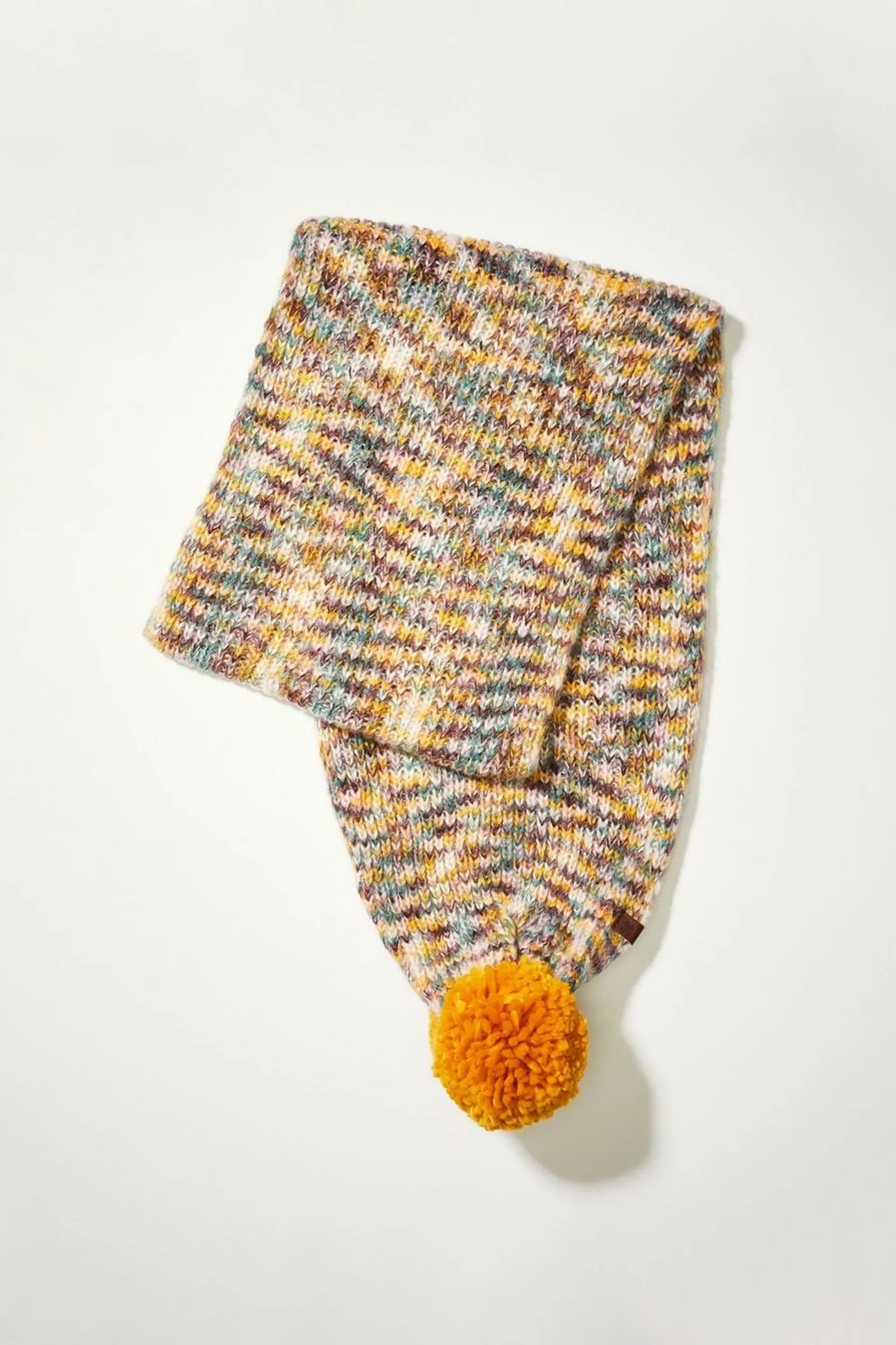cozy muticolor knit scarf