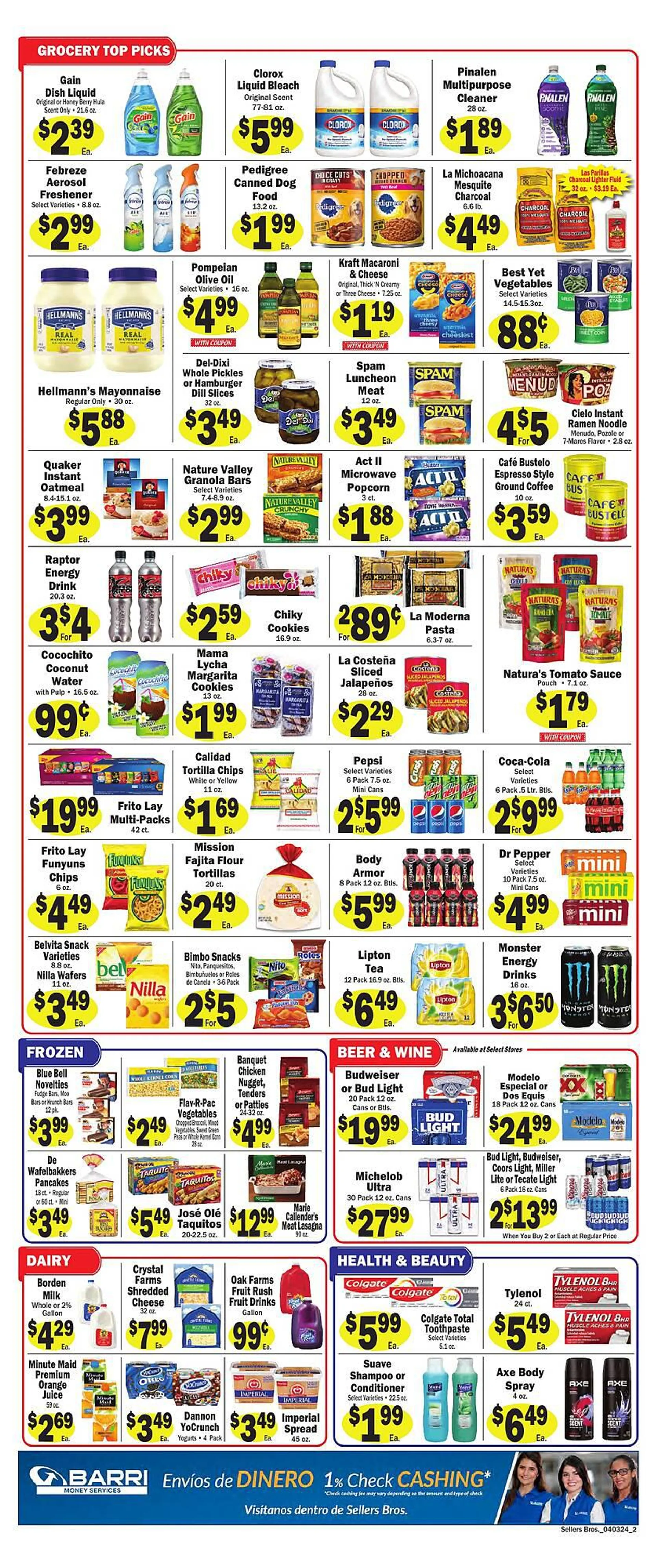 Weekly ad Sellers Bros Weekly Ad from April 3 to April 9 2024 - Page 2