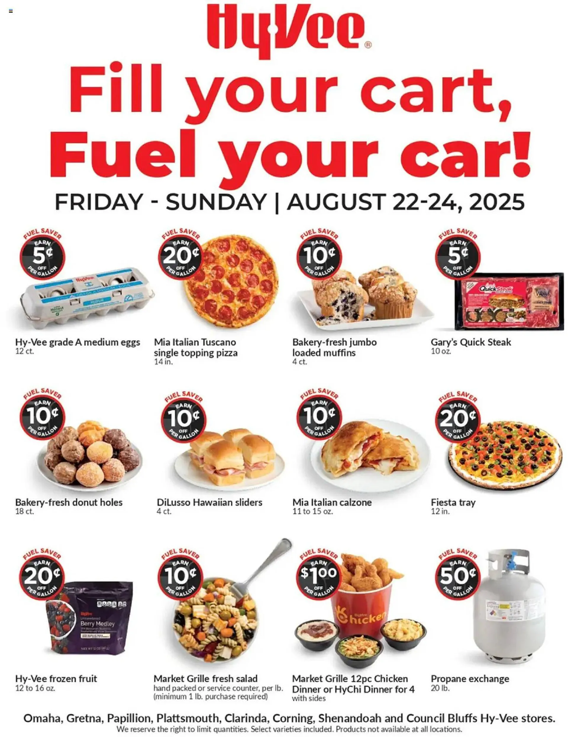Weekly ad Hy-Vee Weekly Ad from August 22 to August 25 2025 - Page 1